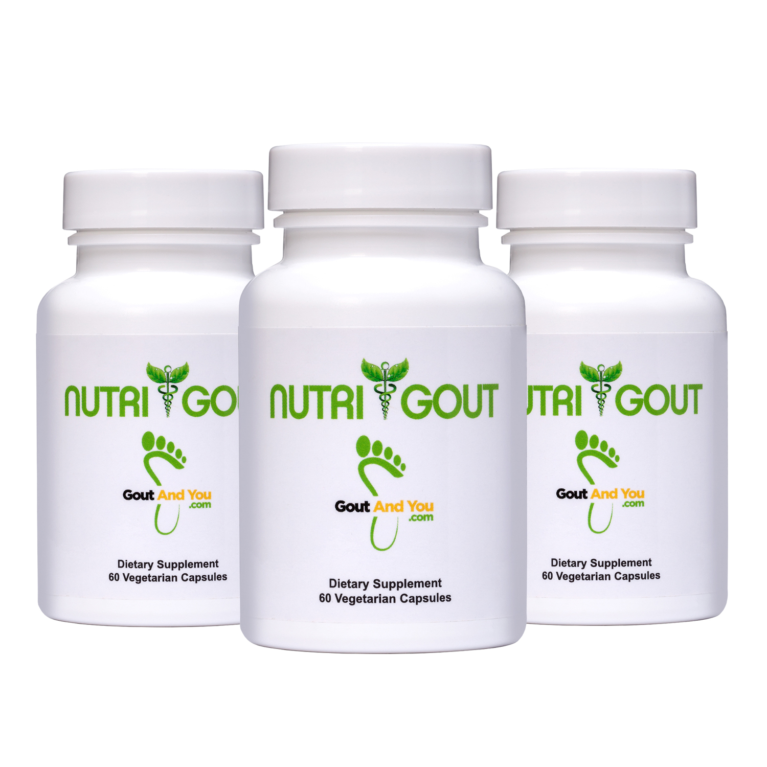 3 Bottles NutriGout Uric Acid Lowering and Gout Supplement from GoutandYou.com