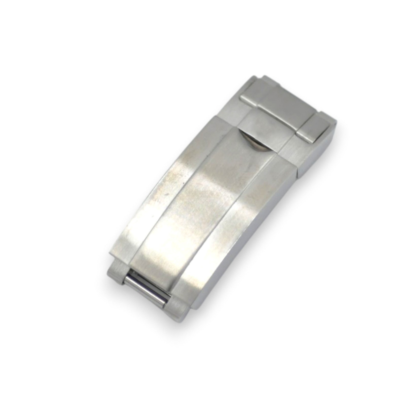 Silver Steel Brush Clasp For Rolex Glide-Lock Submariner, GMT, Daytona, DeepSea