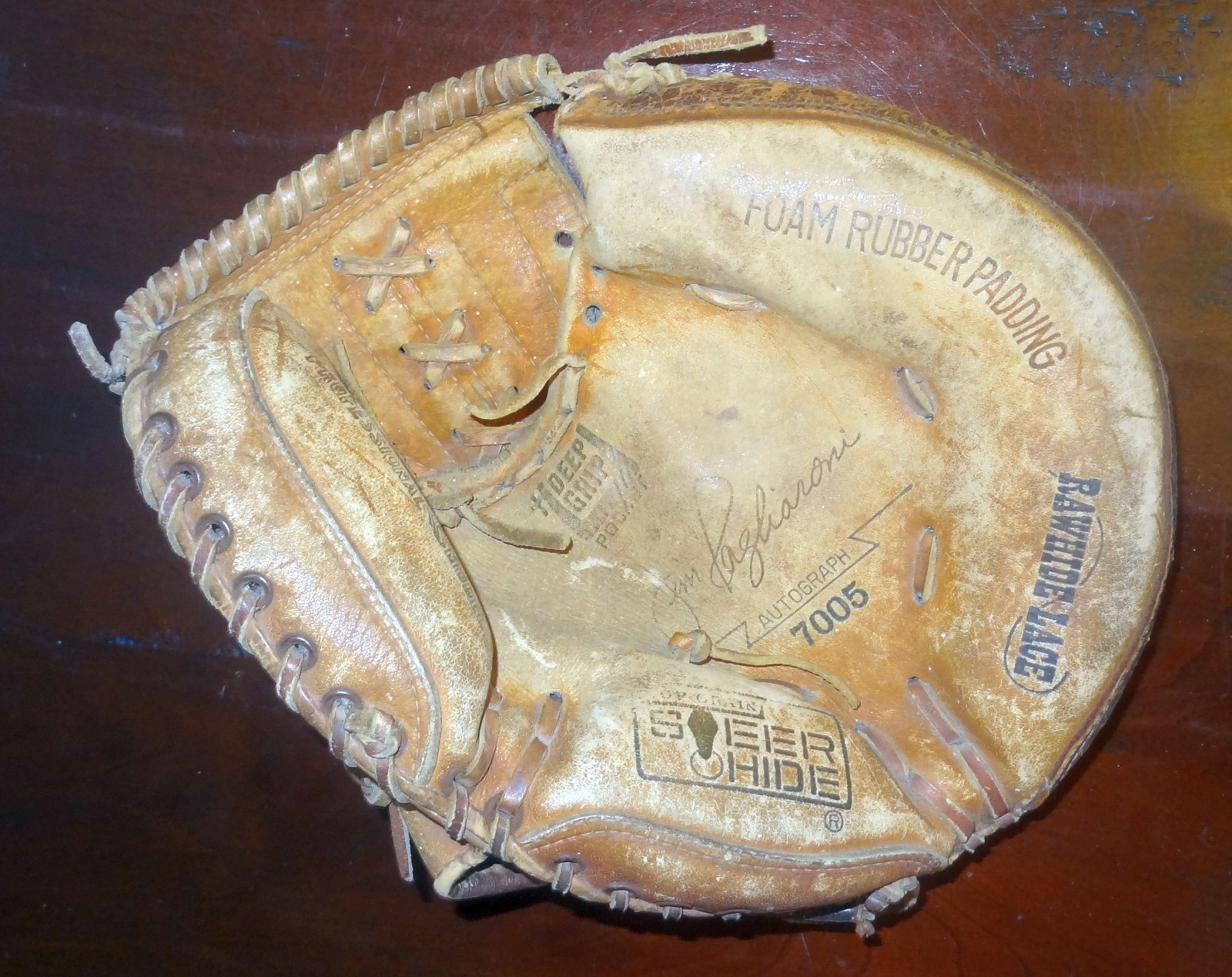 VINTAGE JIM PAGLIARONI Personal 7005 Model Catcher\'s Mitt Glove Made in Japan VINTAGE JIM PAGLIARONI Personal 7005 Model Catcher\'s Mitt Glove Made in Japan