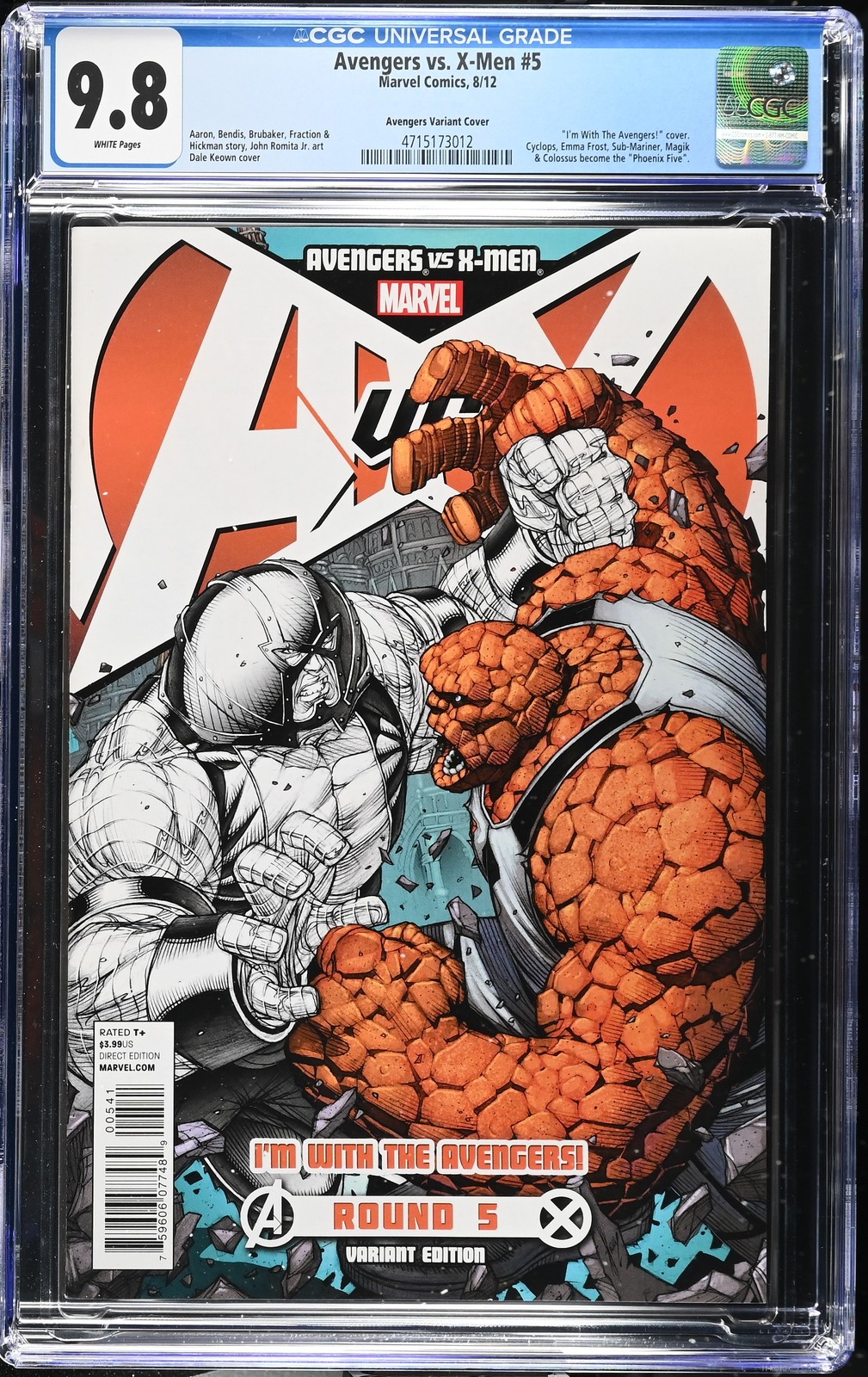 Avengers vs. X-Men #5 - CGC 9.8 - Avengers Variant Cover