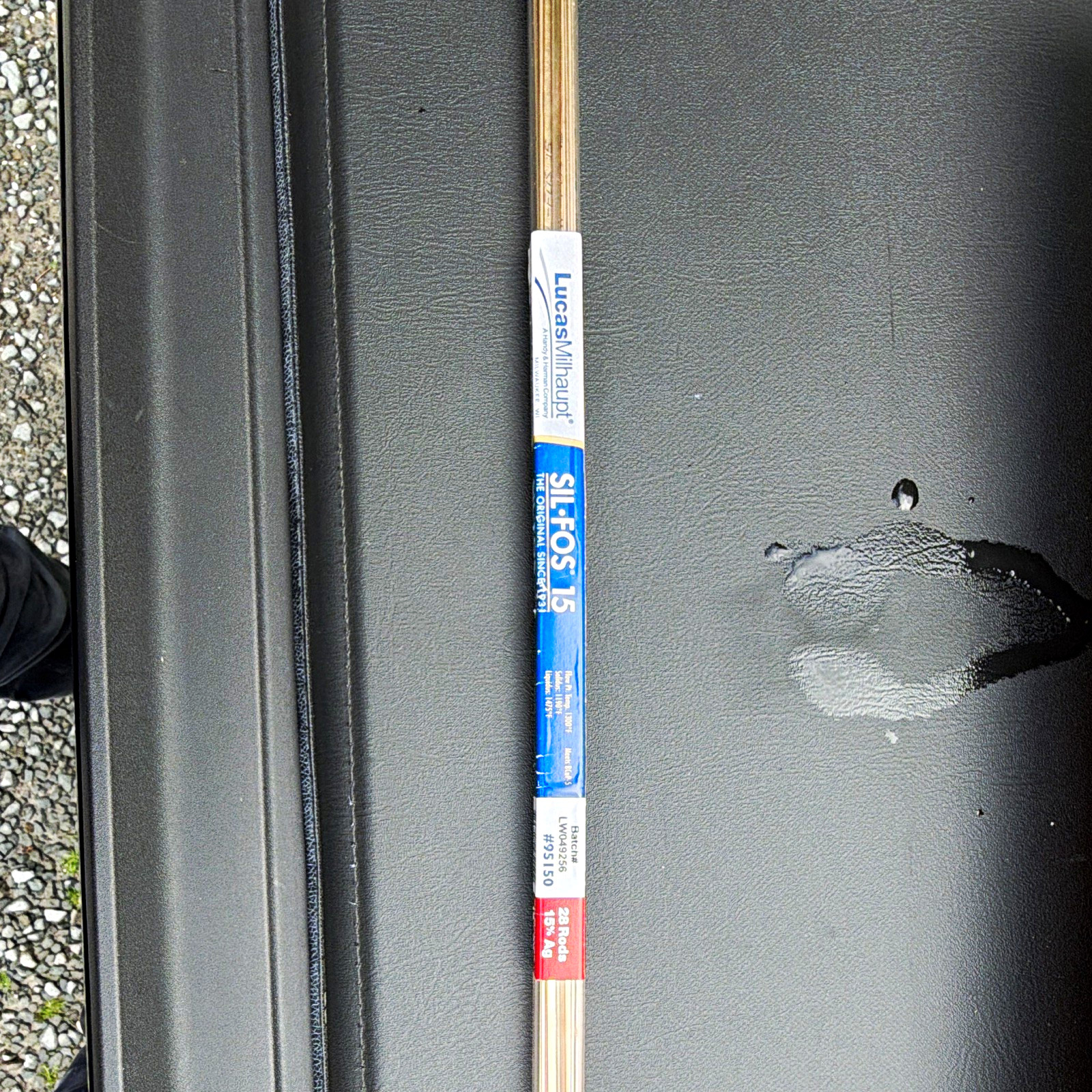 Lucas-Milhaupt Sil-Fos 15 Silver Solder Rods 1/16 in 27 Rod 95150 missing 1 rod