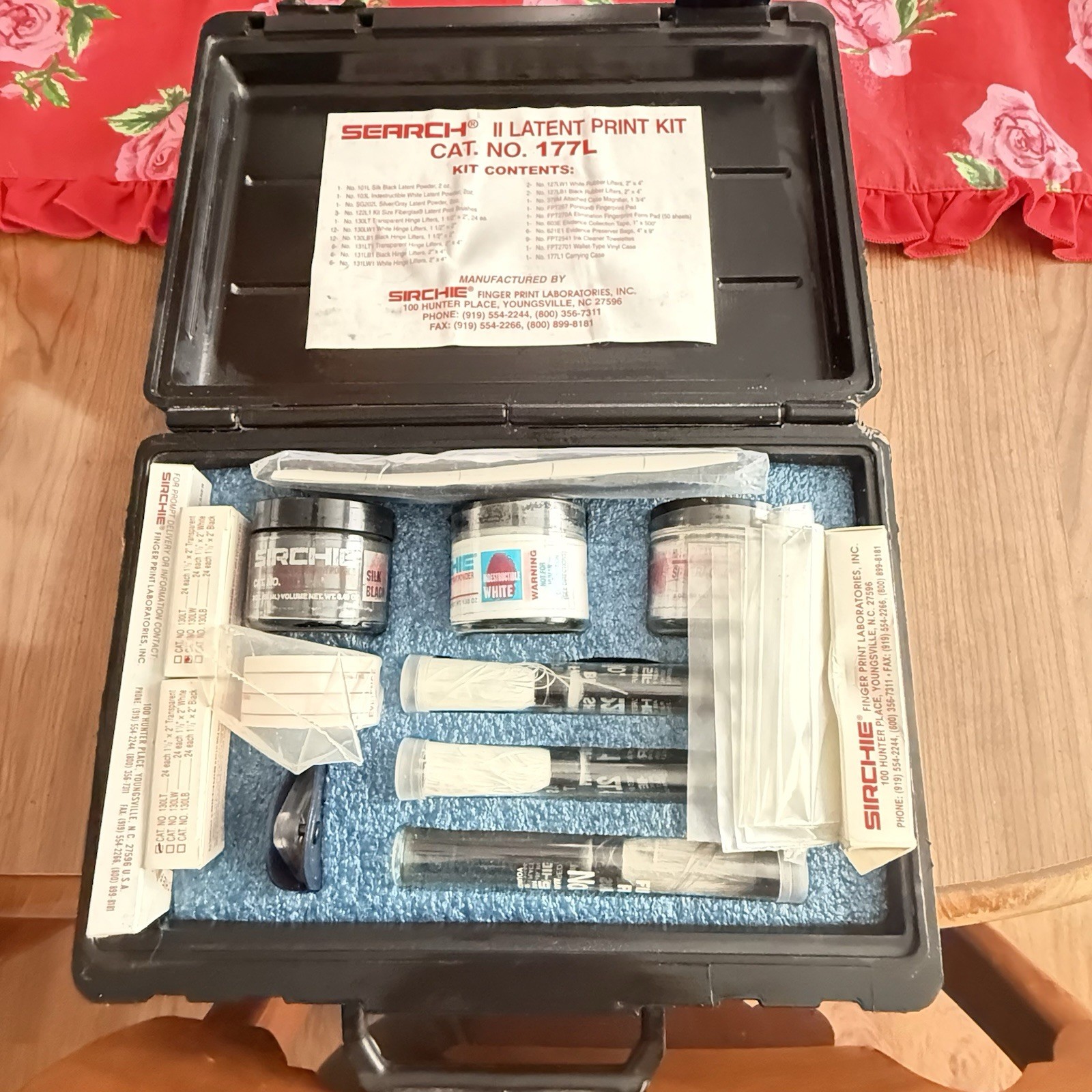Search Latent Print Kit Cat # 177L Rare Fingerprinting Kit(police) Pi Item