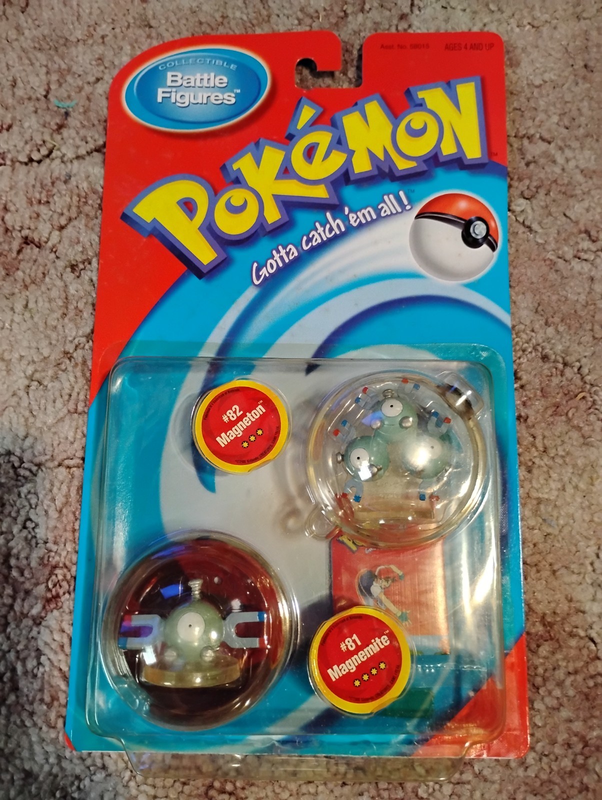 Pokemon Magnemite Magneton Battle Figures Two Pack Sealed MOC Hasbro 2000 CGTSJ