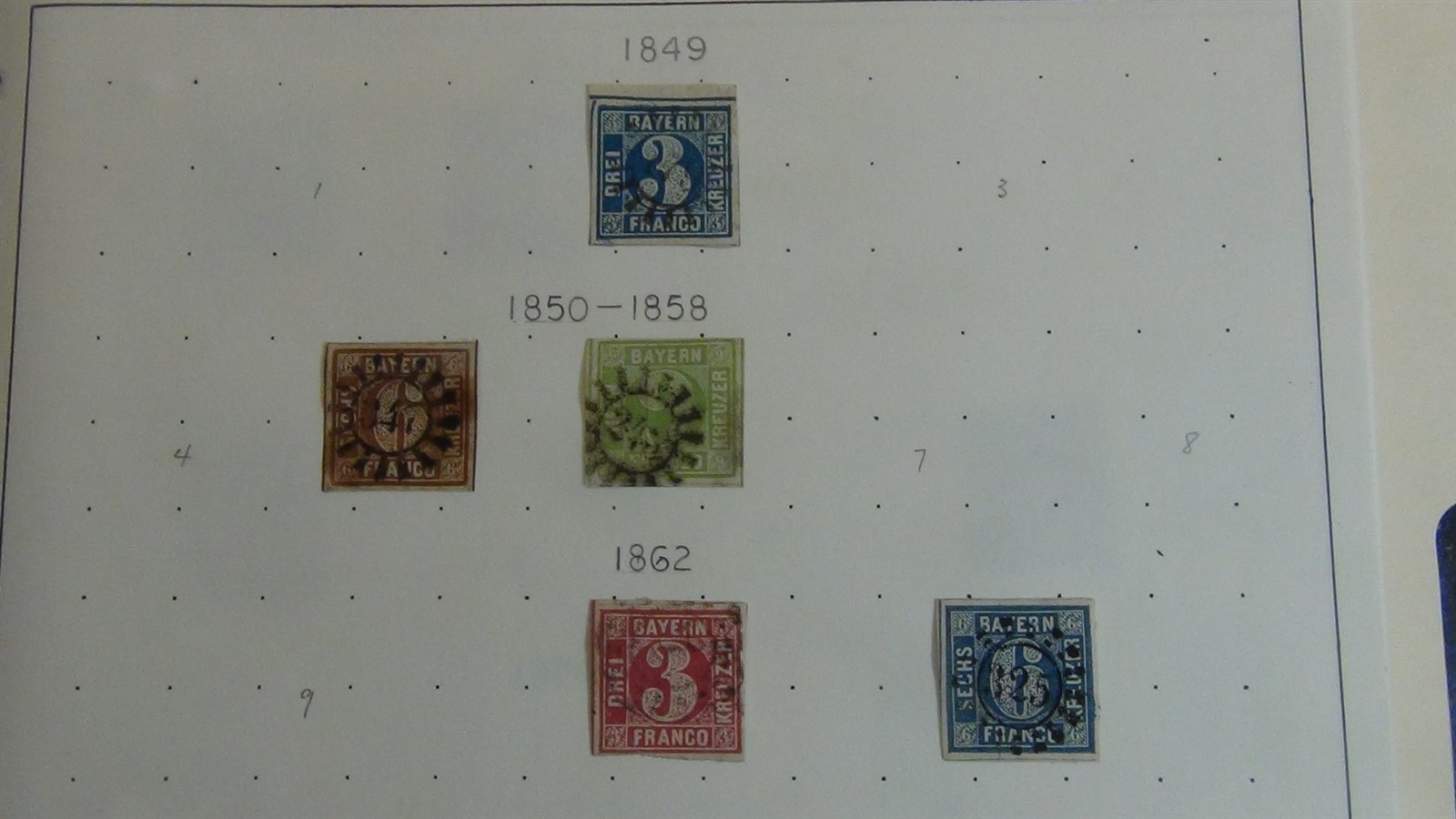 Stampsweis Bavaria on homemade pages est 289 or so stamps