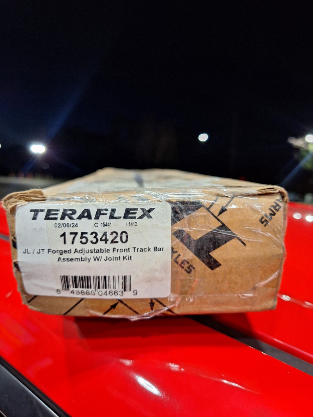 Teraflex JL/JT Forged Adjustable Front Track Bar Assembly With Joint Kit 1753420 Teraflex JL/JT Forged Adjustable Front Track Bar Assembly With Joint Kit 1753420