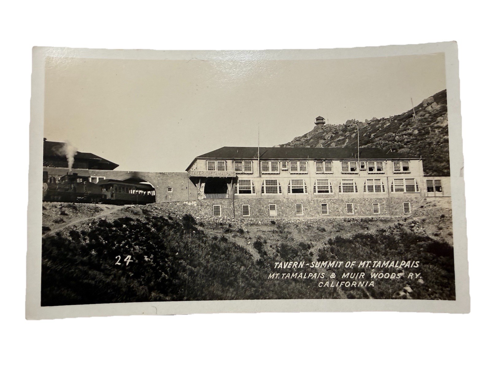c.1918-1930 RPPC: Tavern on Summit of Mt. Tamalpais, CA-Real Photo Postcard c.1918-1930 RPPC: Tavern on Summit of Mt. Tamalpais, CA-Real Photo Postcard