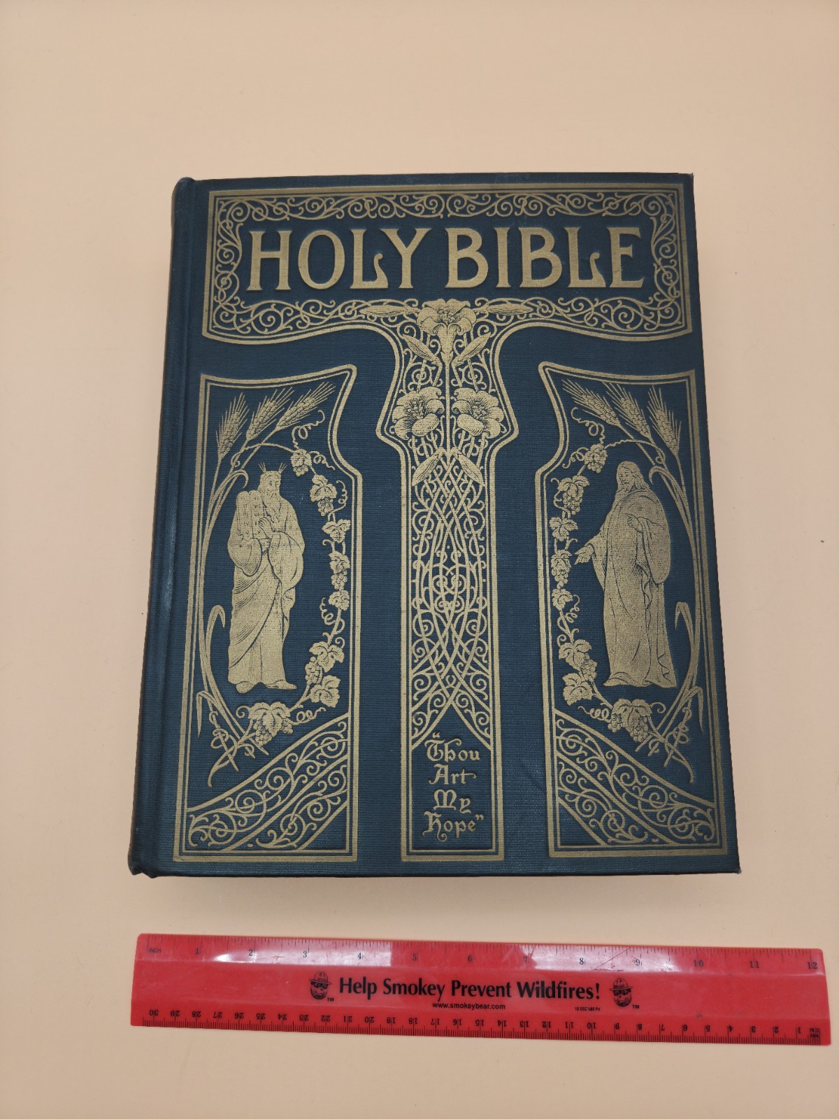Antique A.J. Holman 20th Century Family Holy Bible KJV Illustrated Large