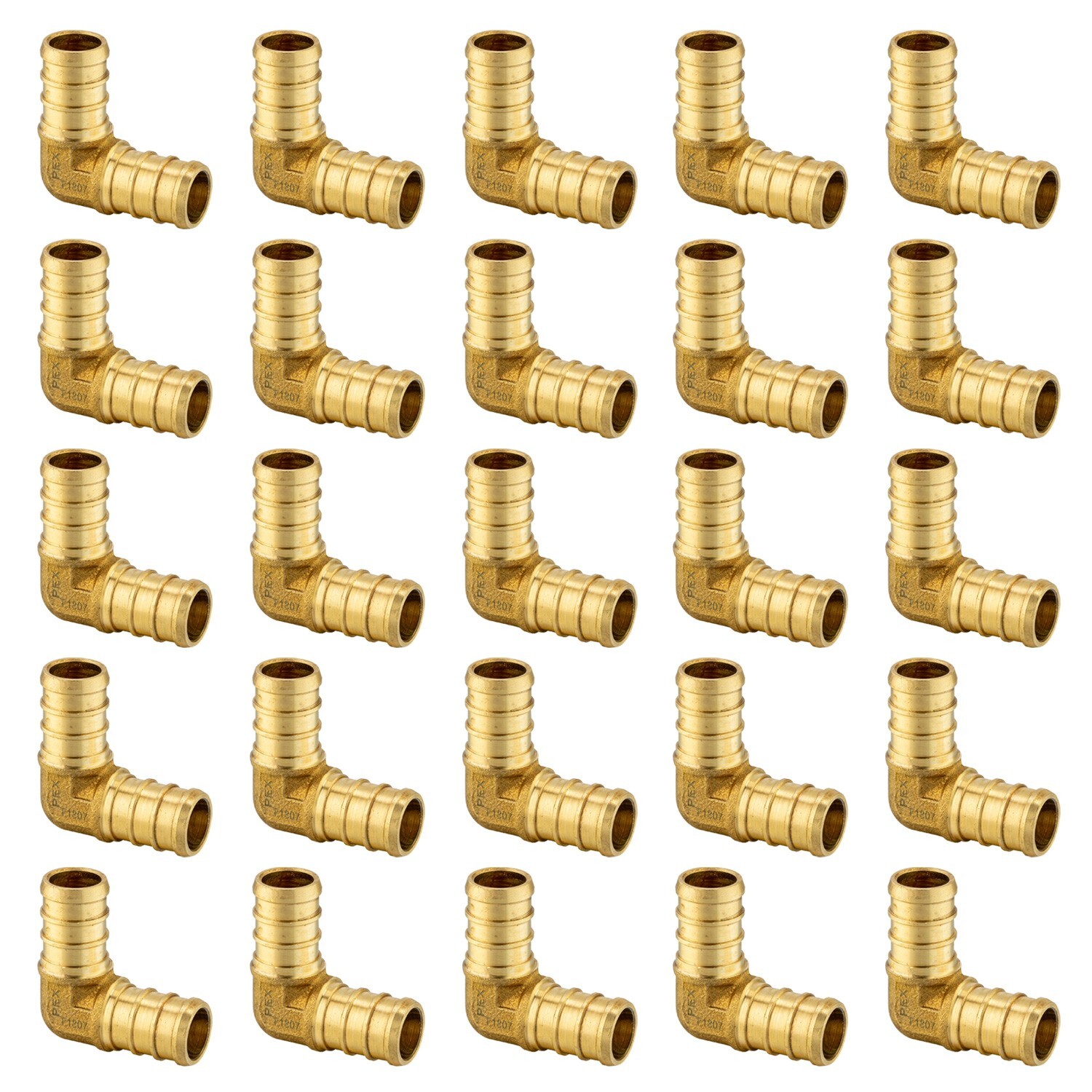 EFIELD  25-Pack  Pex Barb Crimp Brass Fittings 1/2
