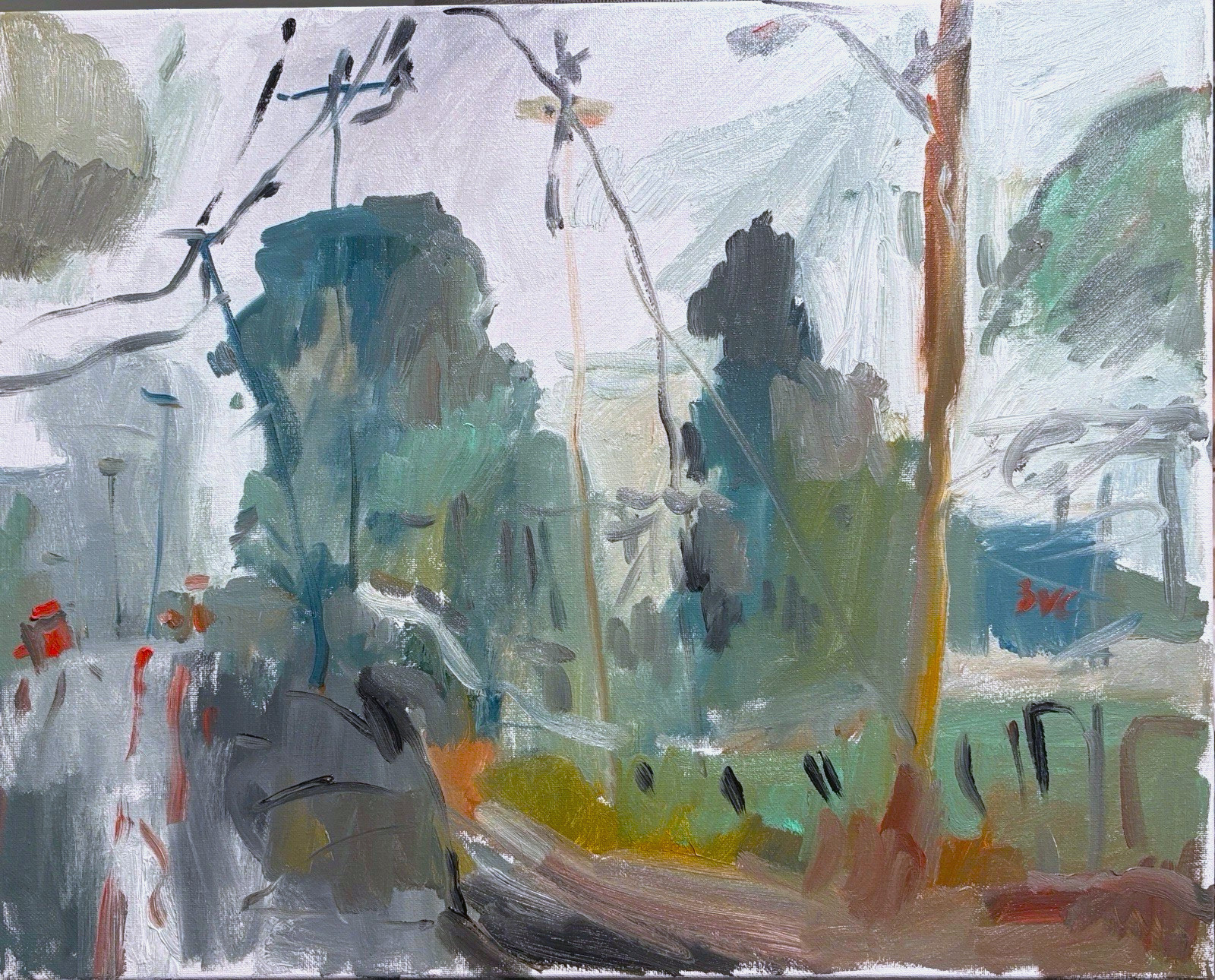 Impressionism Landscape Plein Air Original Oil Painting On Canvas 16”x20” Signed