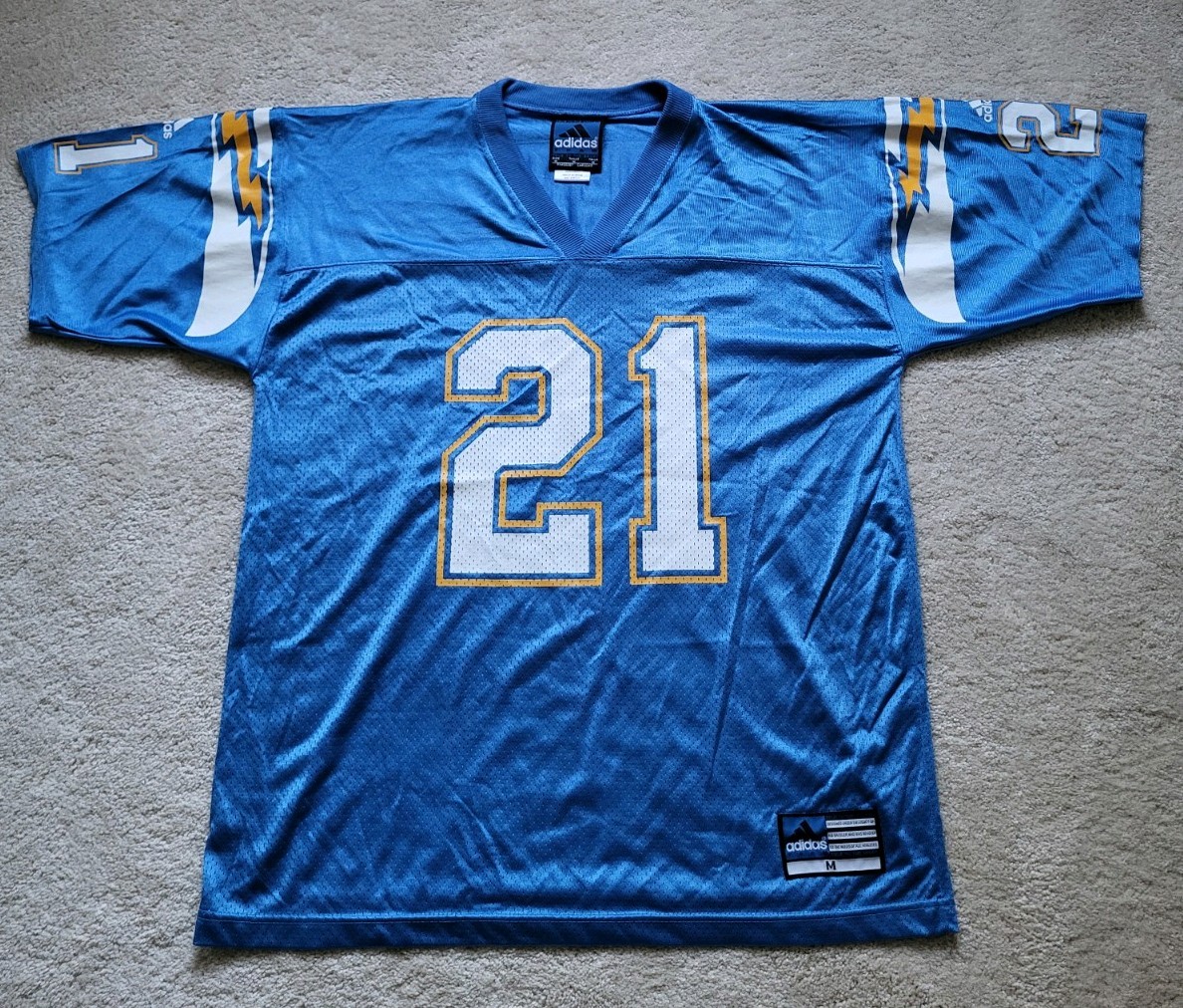 Rare San Diego Chargers LaDanian Tomlinson Adidas Throwback Jersey Size M