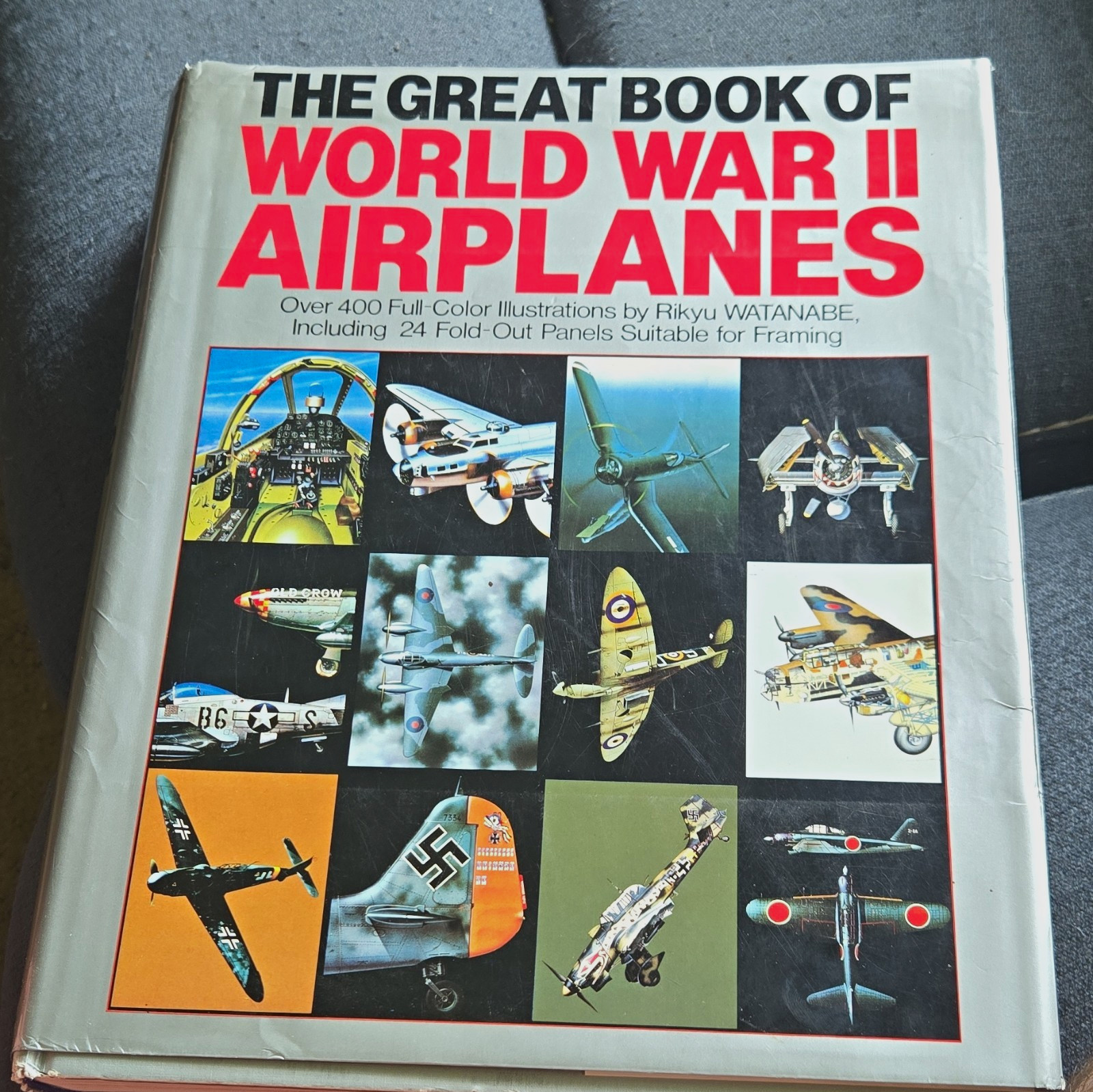 The Great Book of World War II Airplanes HC Illustrated Bonanza Books 1984