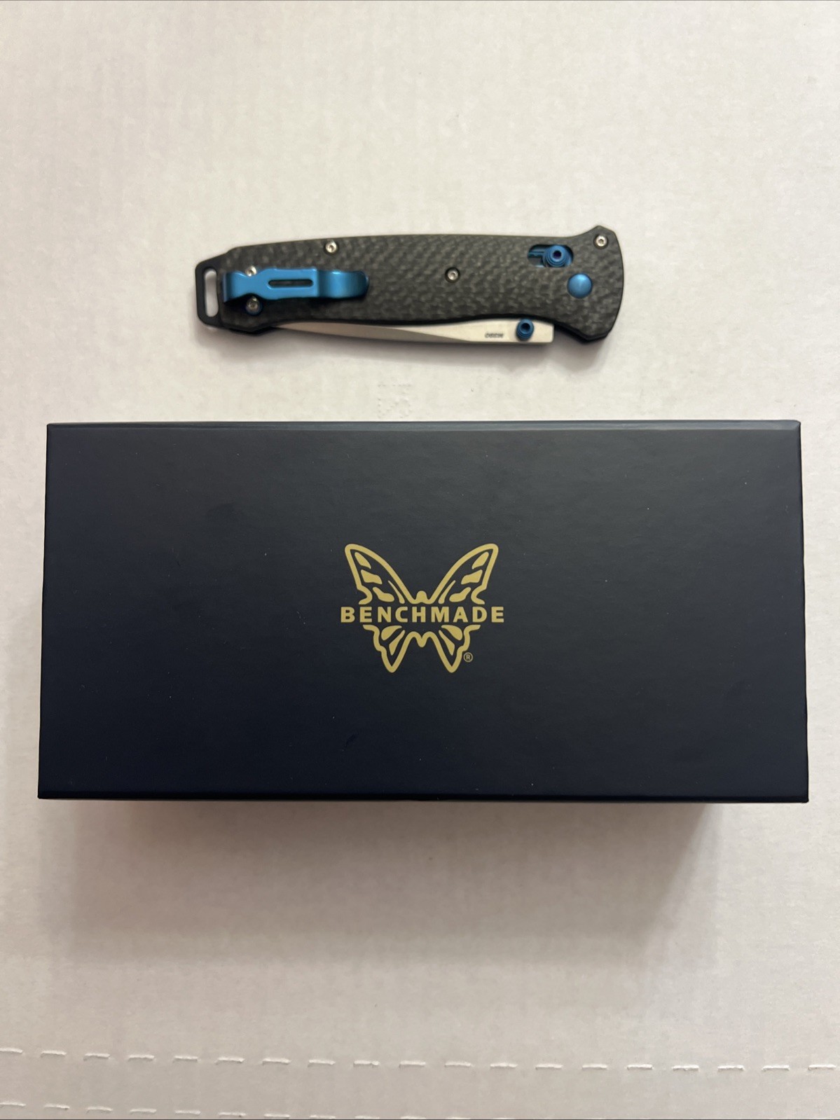 Benchmade 537-09 Bailout ~ 3.4” M390 & Carbon Fiber ~ NEW