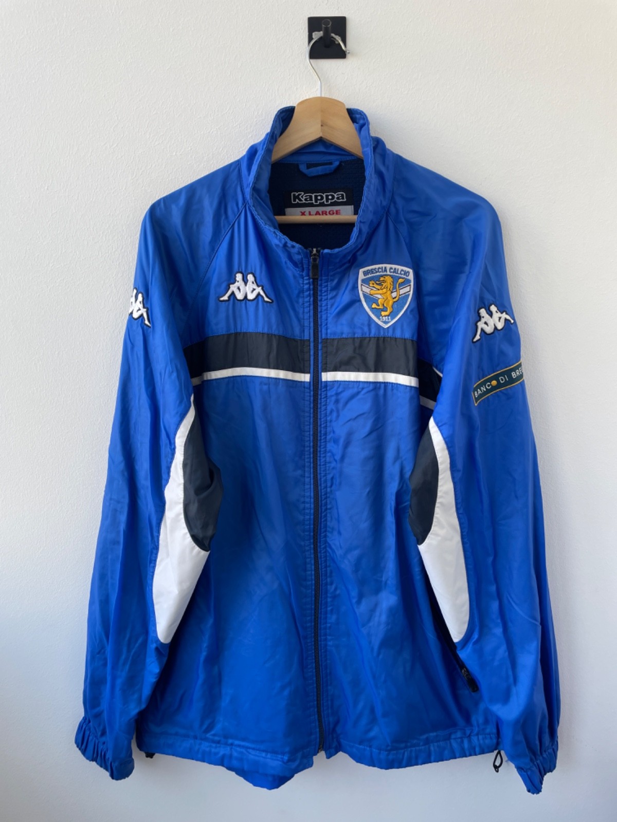 BRESCIA CALCIO 2004/2005 Training Football Jacket Bench Coat Track Kappa size XL