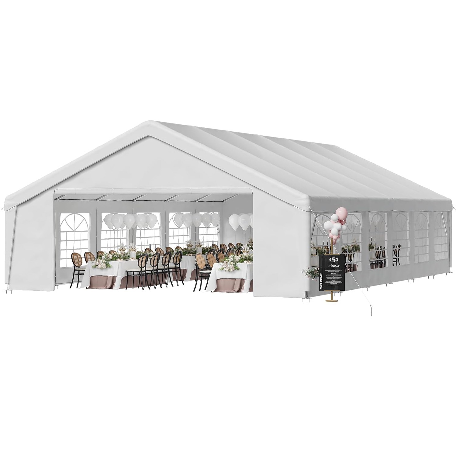 40x20FT Heavy-Duty Party Tent Commercial Canopy Removable Sidewalls Waterproof