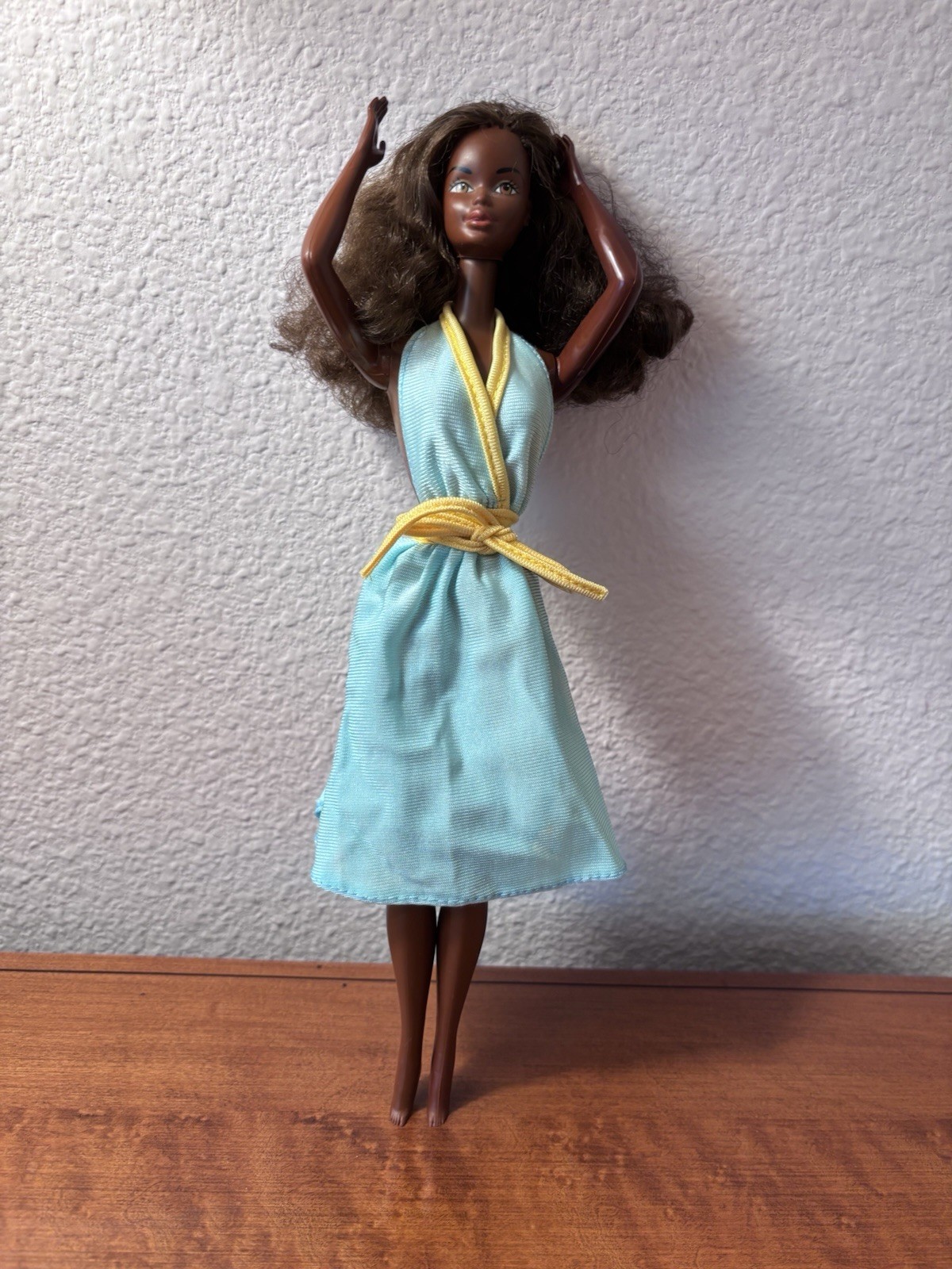 1978 Barbie Vintage Kissing Christie Barbie AA Black Doll, Nicely Used