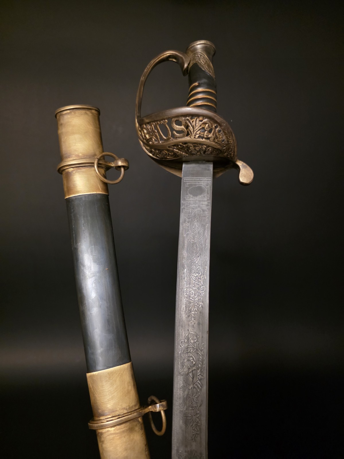 Antique-Style 1850 Union Officer’s Civil War Sword