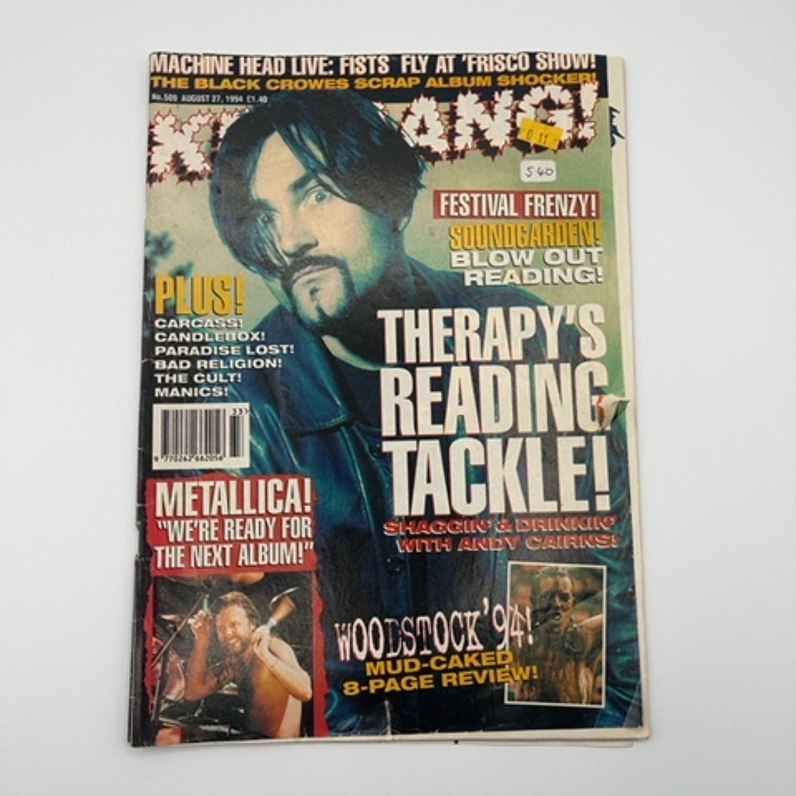 Kerrang Magazine |August 1994| Issue 509| Metallica |Woodstock \'94|Soundgarden