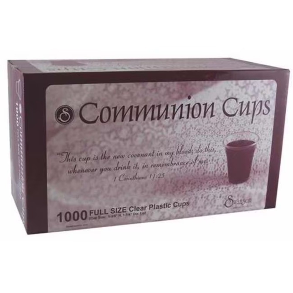 Clear Communion Cups, Disposable Plastic, 1000 Count Clear Communion Cups, Disposable Plastic, 1000 Count