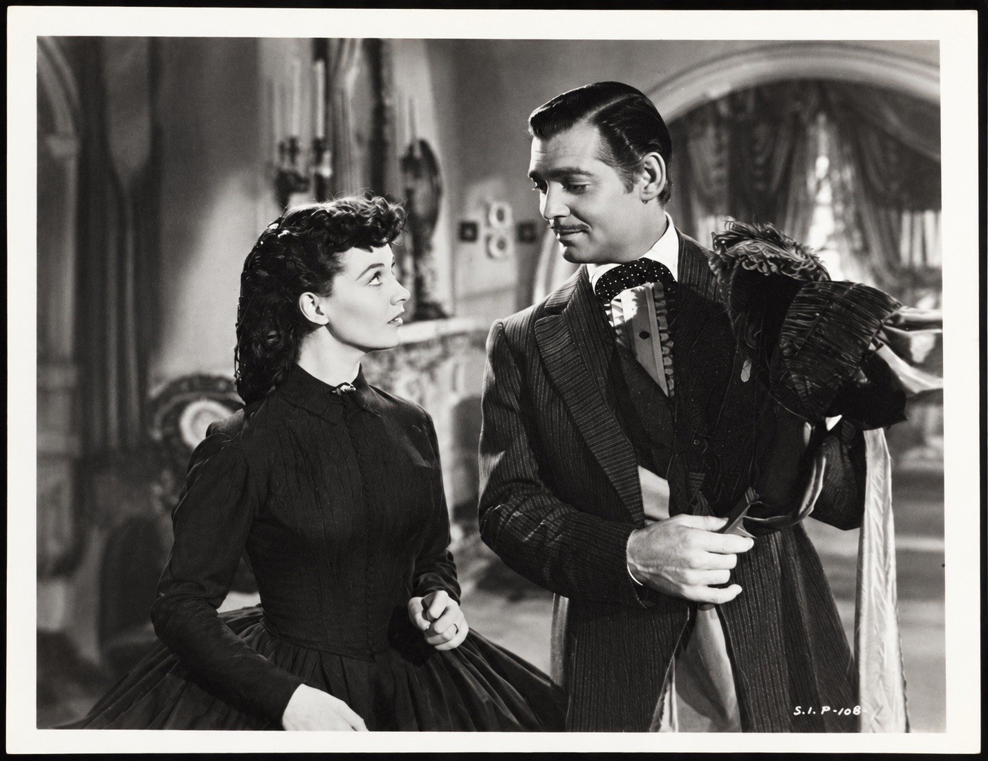 GONE WITH THE WIND CLARK GABLE VIVIEN LEIGH ORIGINAL PHOTO S.I.P-108-48 GONE WITH THE WIND CLARK GABLE VIVIEN LEIGH ORIGINAL PHOTO S.I.P-108-48