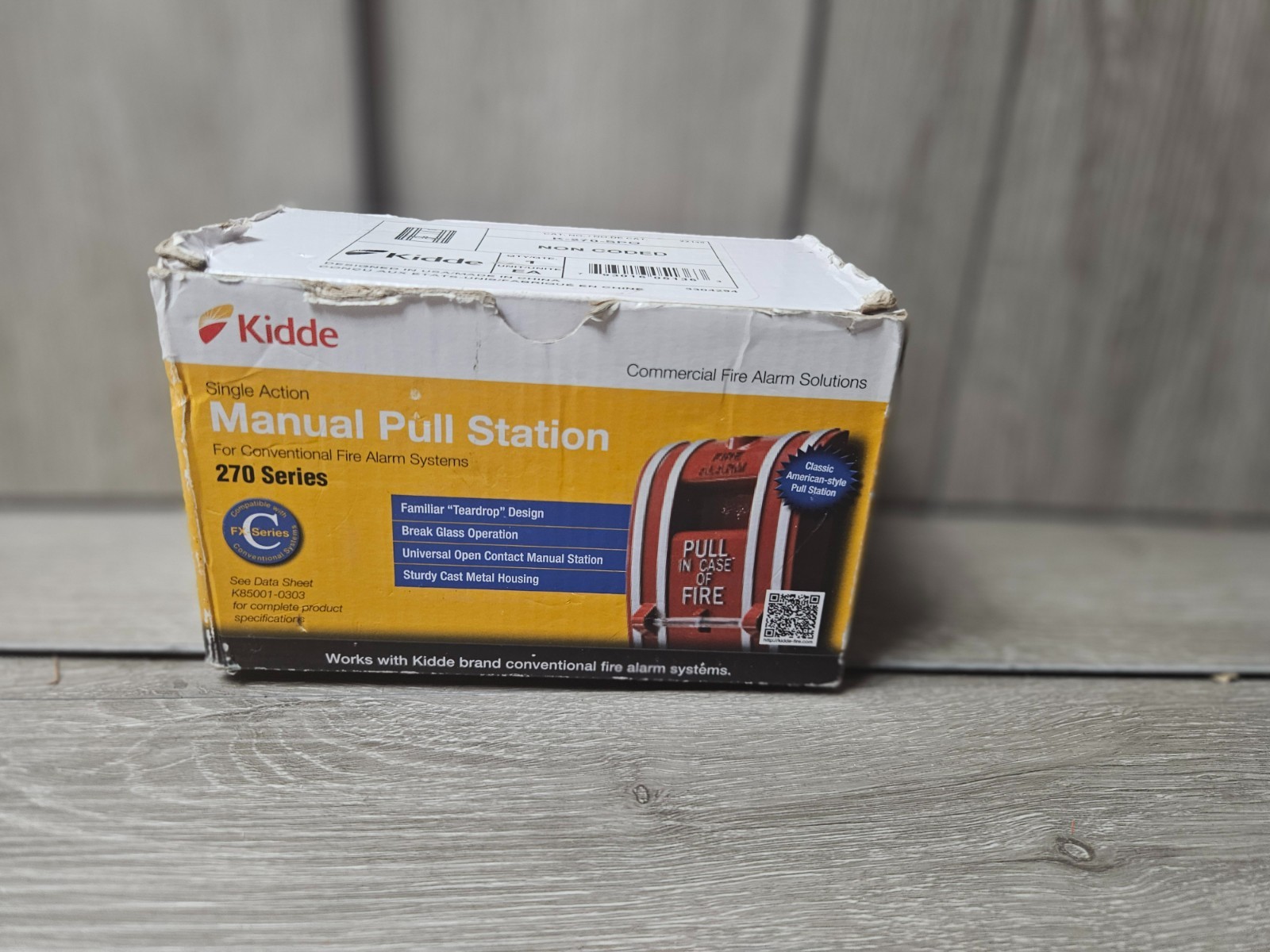 Kidde K-270-SPO 270 Series Single Action Manual Pull Station Non-Coded
