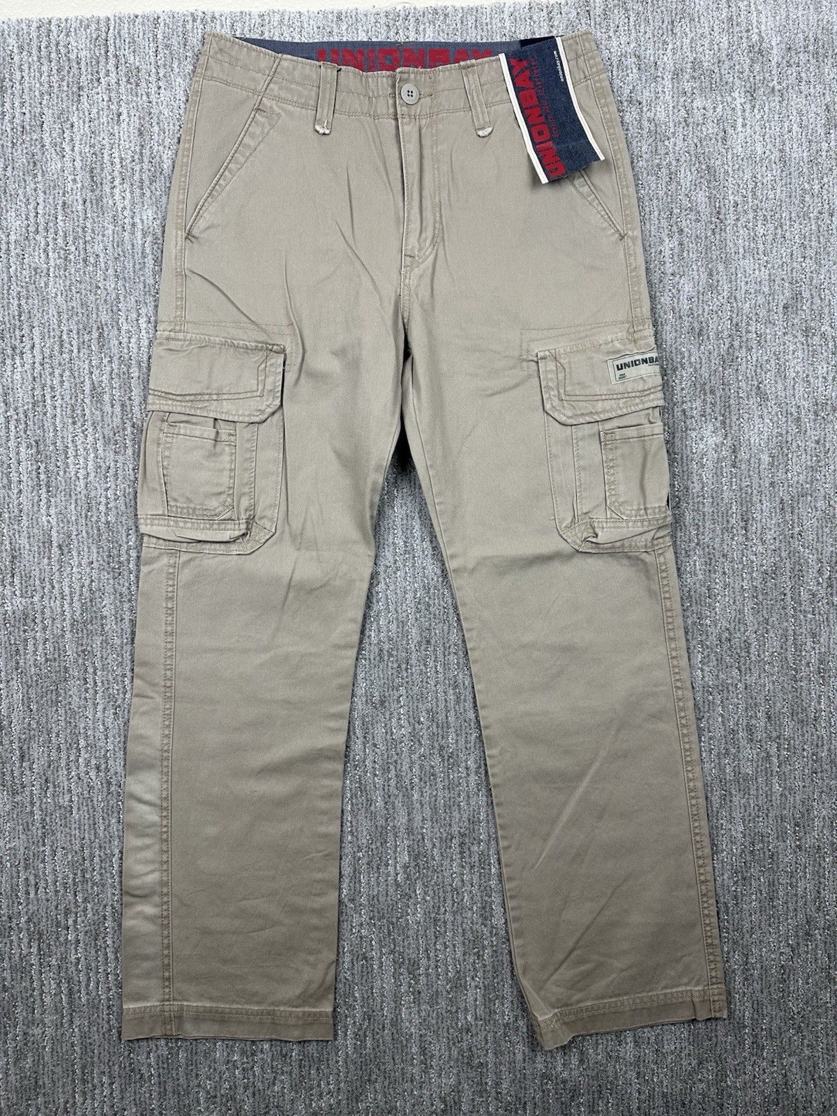 Unionbay Pants Mens 30x32 Desert Beige Khaki Cargo Workwear Outdoor NWT Unionbay Pants Mens 30x32 Desert Beige Khaki Cargo Workwear Outdoor NWT