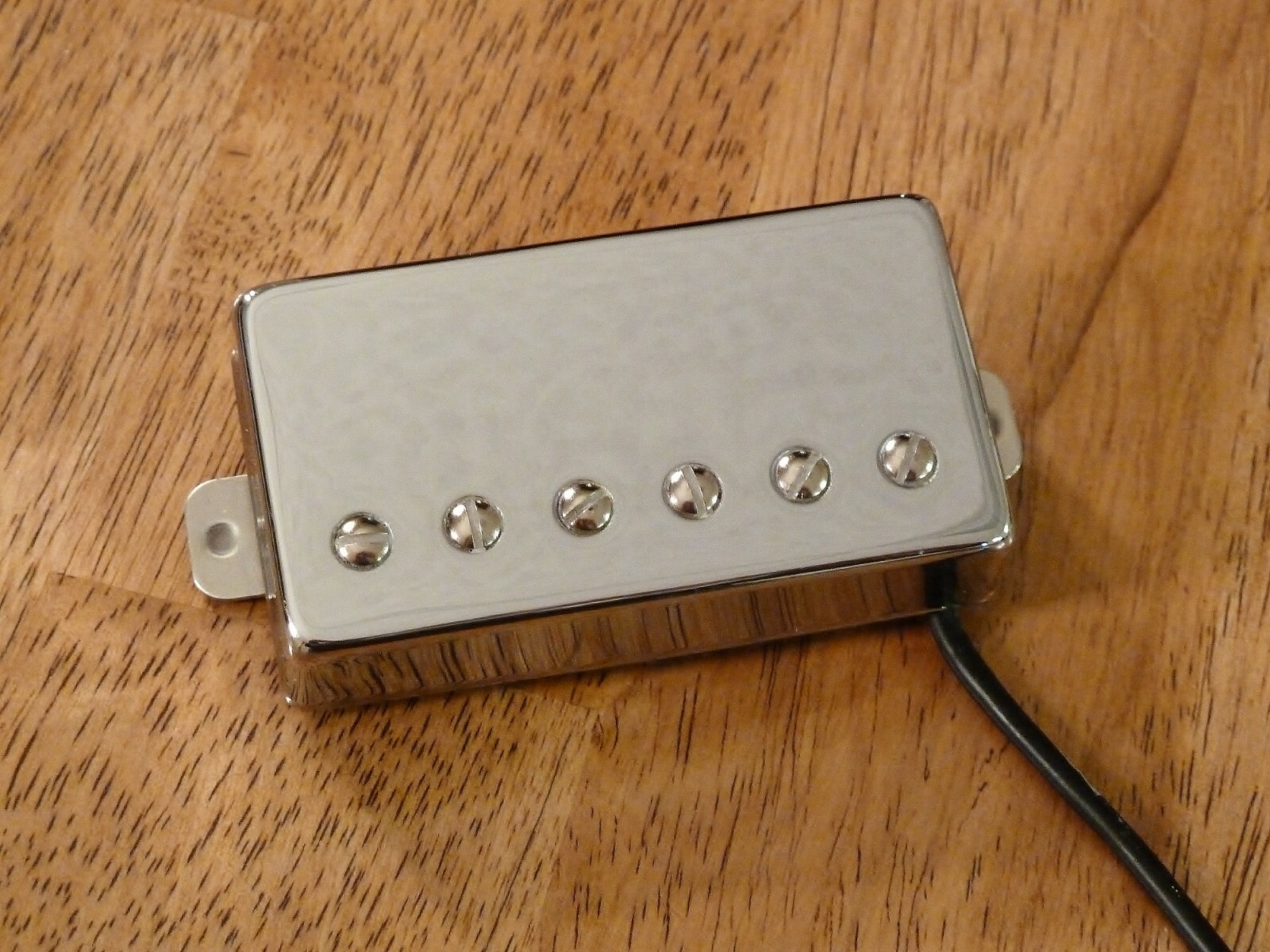 HIGH POWERED BRIDGE HUMBUCKER PICKUP ALNICO 2 POLISHED NICKEL 4 CONDUCTOR WIRE