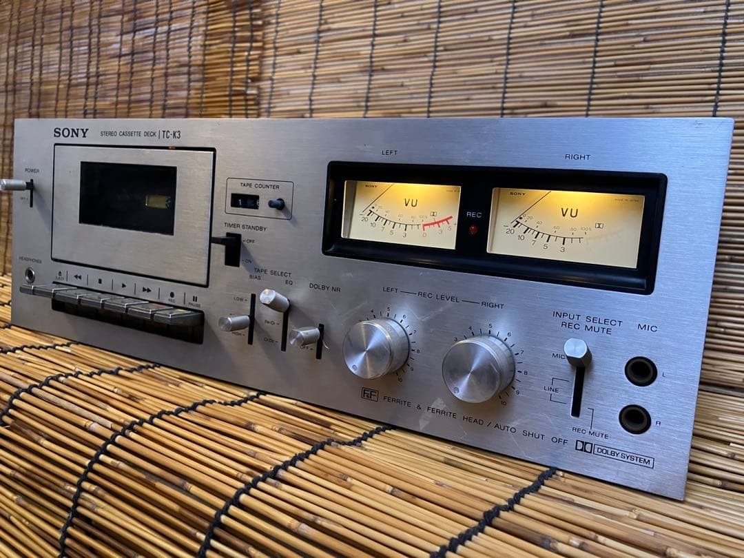 SONY TC-K3 Stereo Cassette Deck Dolby Serviced Tested Working Japan