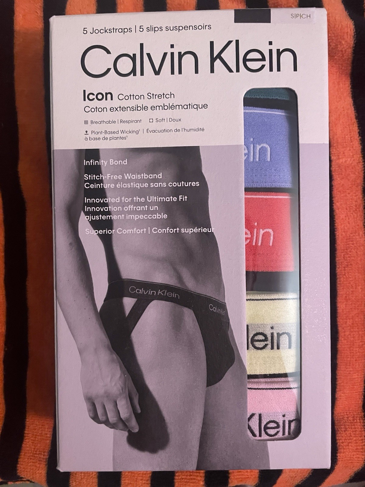 Calvin Klein Men\'s Pride Cotton Stretch 5-Pack Jock Strap