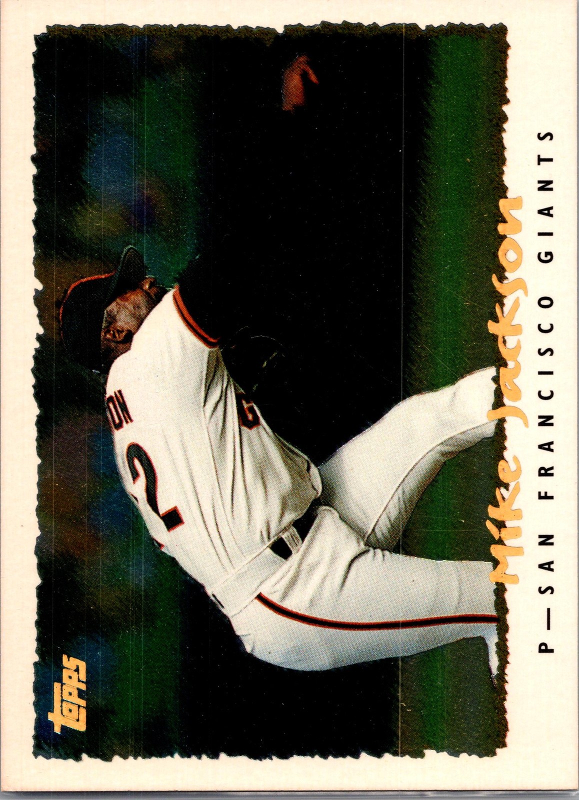 1995 Topps #181 Mike Jackson CyberStats (Spectralight) 1995 Topps #181 Mike Jackson CyberStats (Spectralight)