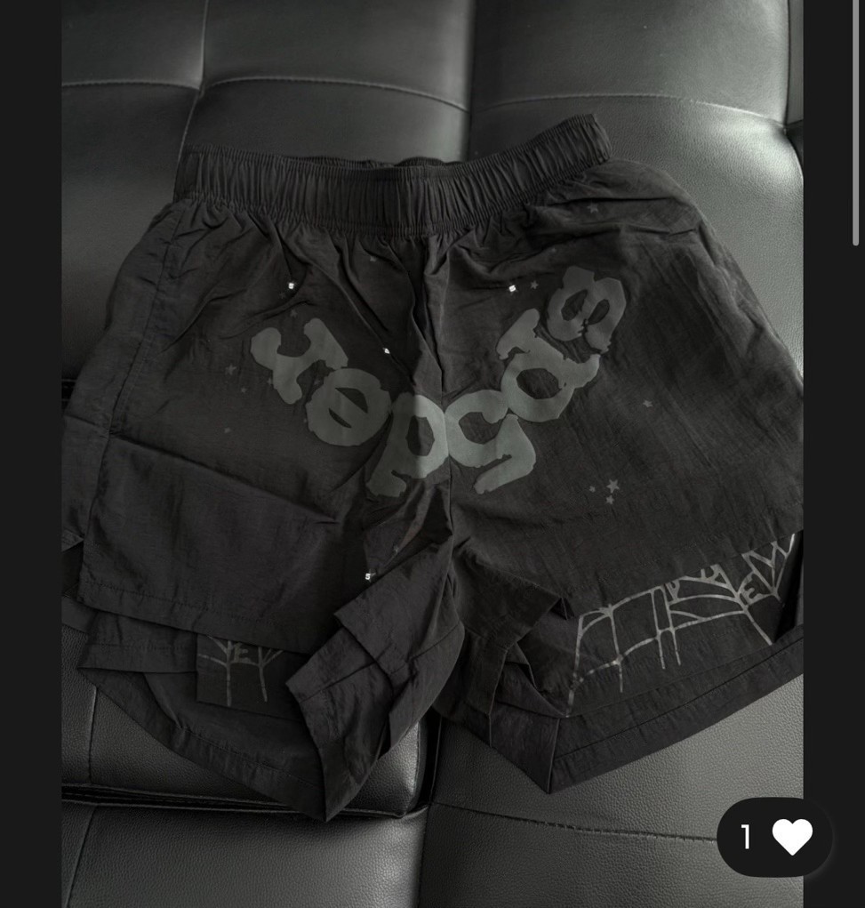 SP5DER OG WEB LOGO DOUBLE LAYER SHORTS SP5DER OG WEB LOGO DOUBLE LAYER SHORTS