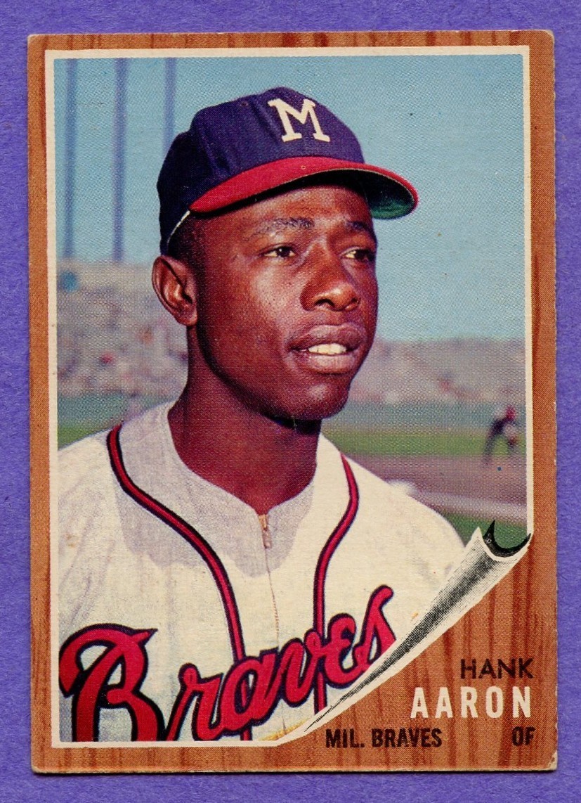 1962 Topps Hank Aaron #320 Braves Nice Color EX