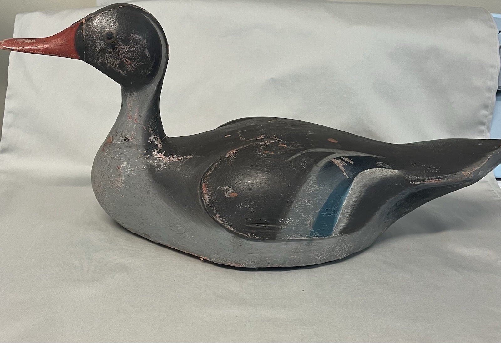 Belgian Decoy Duck Solid Wood Hand Painted Restored Vintage Belgian Decoy Duck Solid Wood Hand Painted Restored Vintage