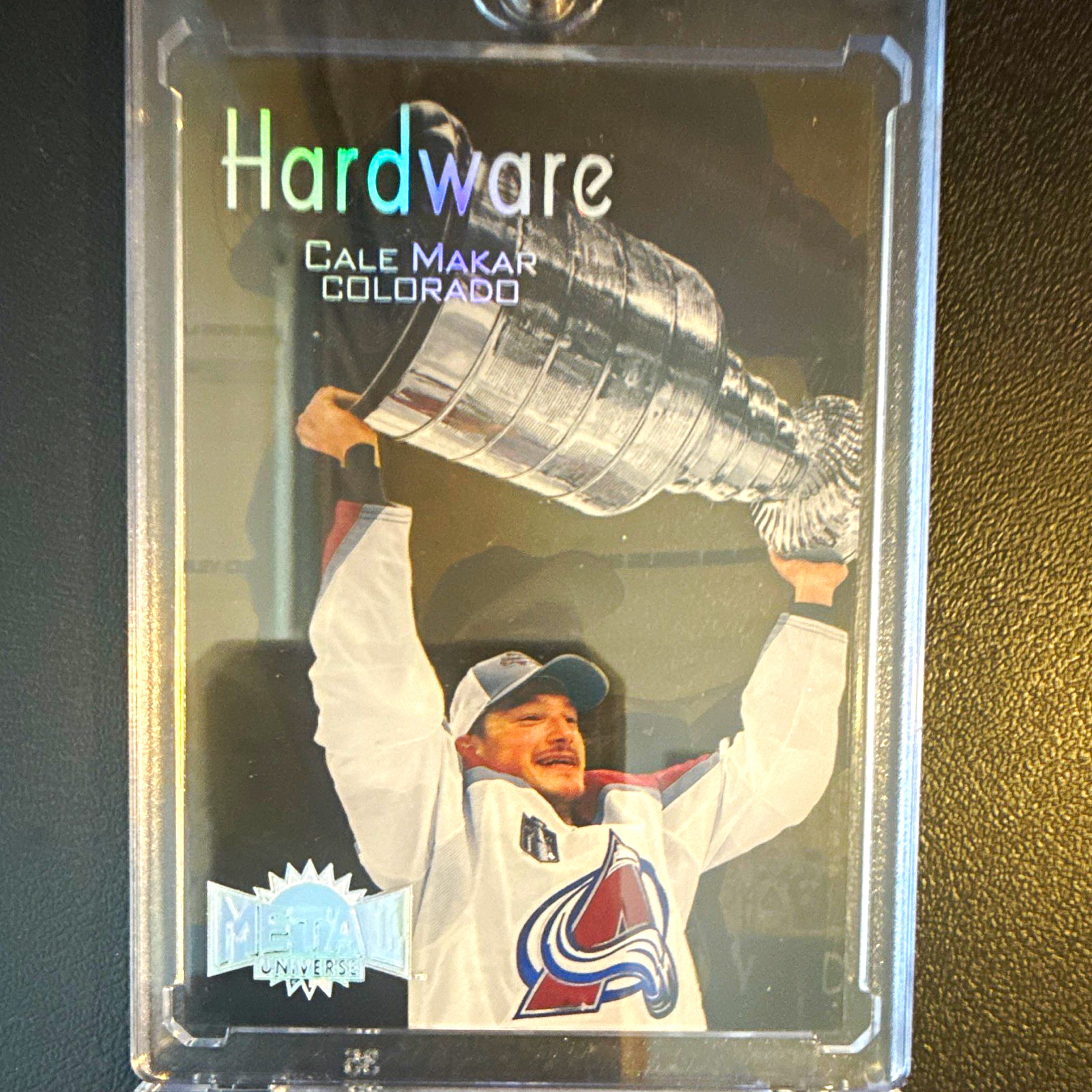 SkyBox 2022-23 Metal Universe Hardware #HW-2 Cale Makar Avalanche NHL Card