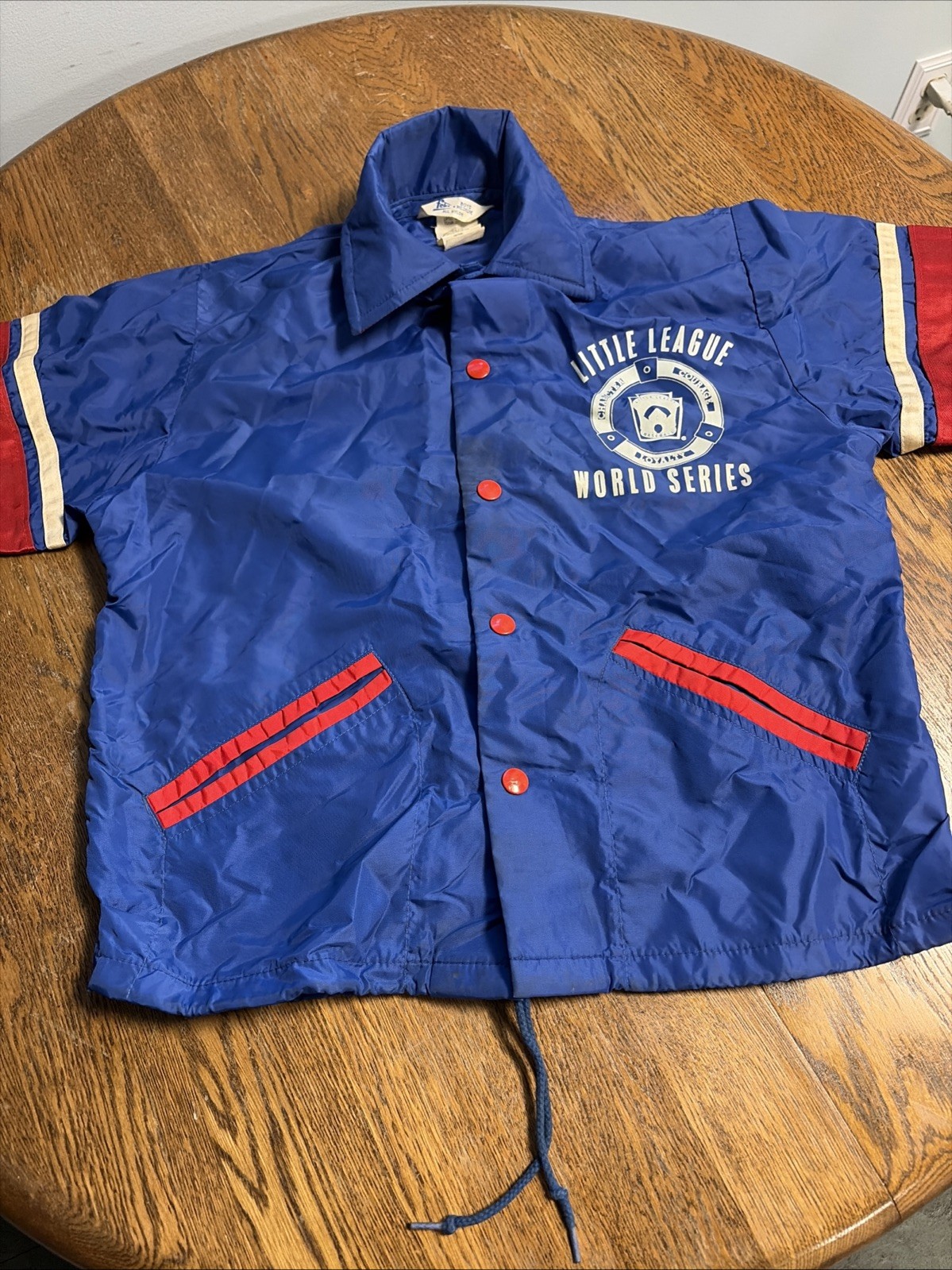 Vintage 1978 Vinyl Little League World Series Windbreaker Boy Medium Vintage 1978 Vinyl Little League World Series Windbreaker Boy Medium