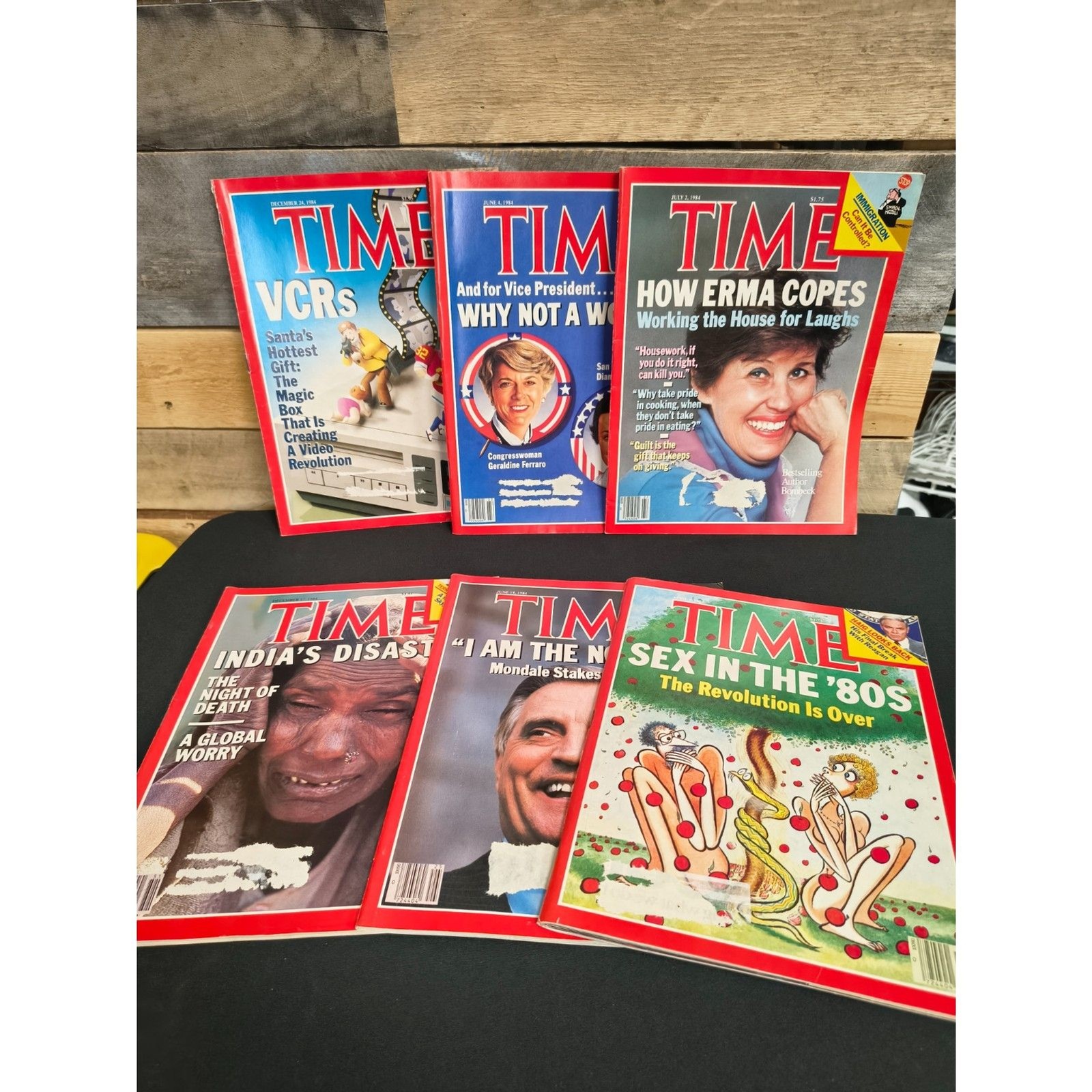 Lot of 6 - VTG TIME Magazines (1984) (News, politics, pop culture, technology) Lot of 6 - VTG TIME Magazines (1984) (News, politics, pop culture, technology)