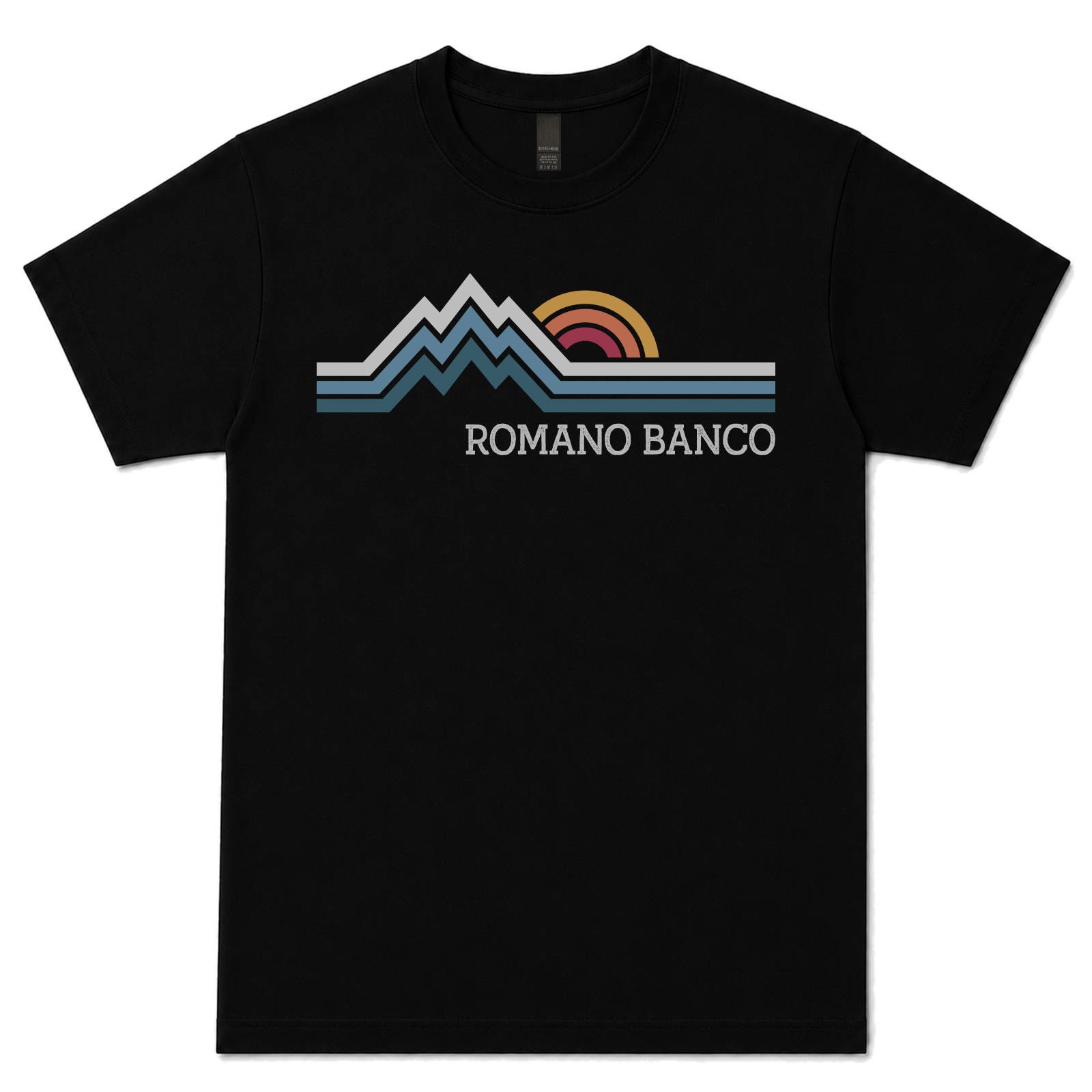 ROMANO BANCO RETRO LOGO T-SHIRT buccinasco milano lombardia lombardy