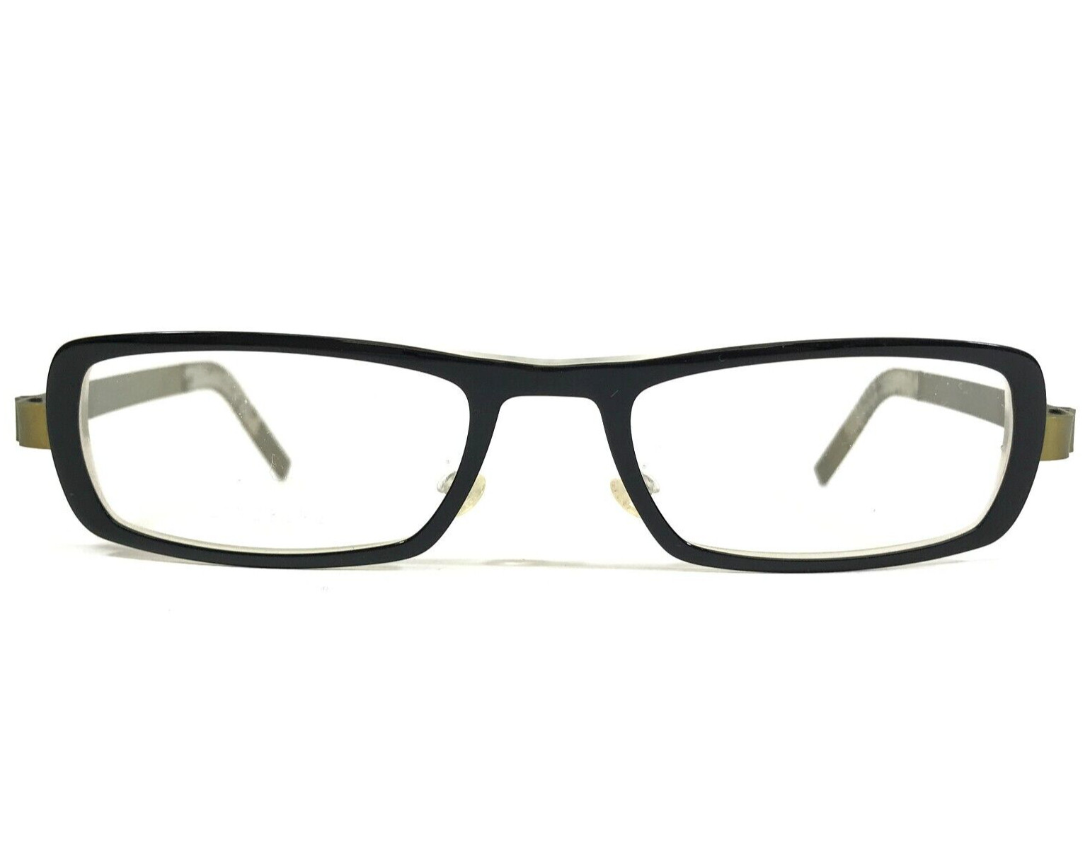 Lindberg Eyeglasses Frames 1016 AB10 Black Green Rectangular Acetanium 51-18-135