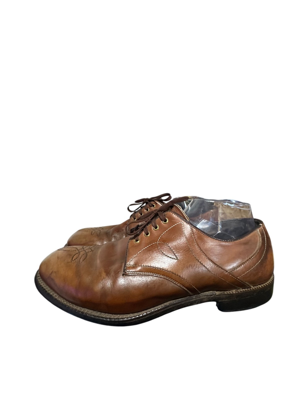 Vintage Footjoy Classics Golf Shoes Western Design Brown Leather Size 10.5 D Men