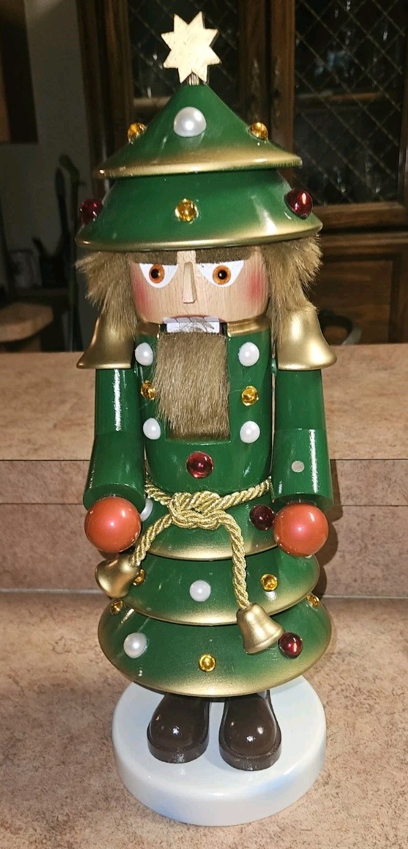 Vintage Steinbach Germany Christmas Tree Jeweled Nutcracker 17 Vintage Steinbach Germany Christmas Tree Jeweled Nutcracker 17