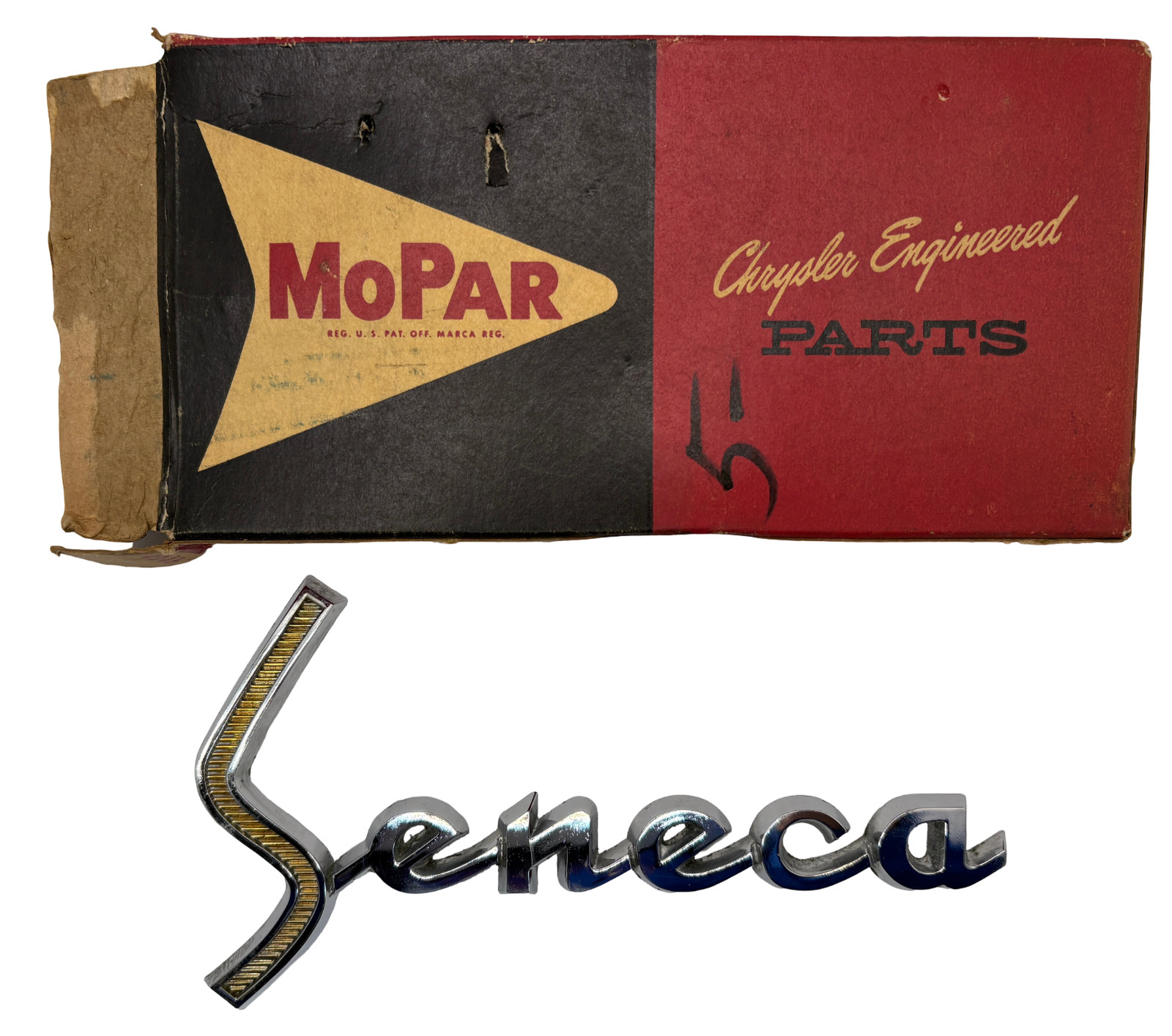 New Old Stock Quarter Panel Nameplate for 1960 Dodge Seneca Models #2196804