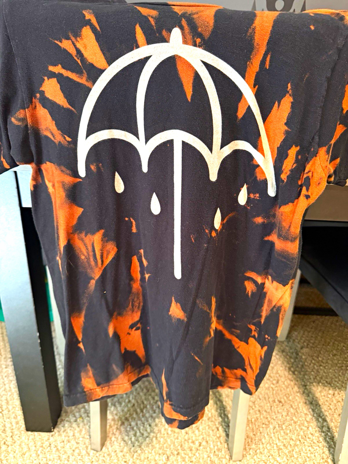 Bring Me The Horizon Tie Dye Graphic Tour Date RARE T-Shirt 2015