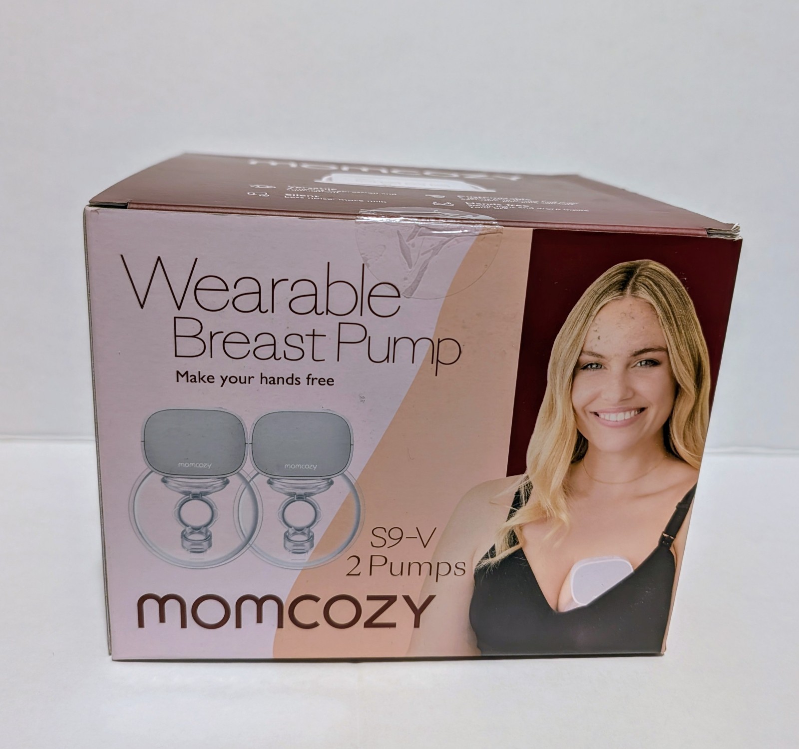 Momcozy Wearable Silent Hands Free Breast Pump S9-V Includes 2 Pumps Momcozy Wearable Silent Hands Free Breast Pump S9-V Includes 2 Pumps