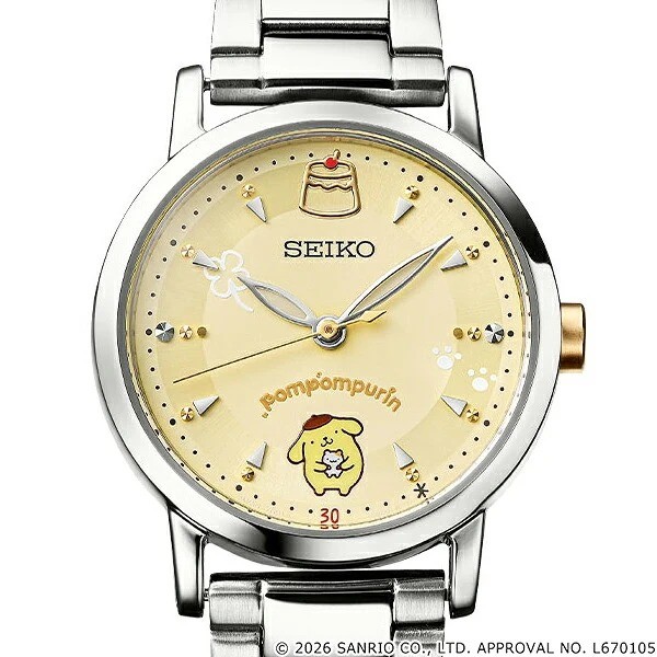 SEIKO Pompompurin 30th Anniversary Collaboration Watch Limited sanrio W/Cute Box