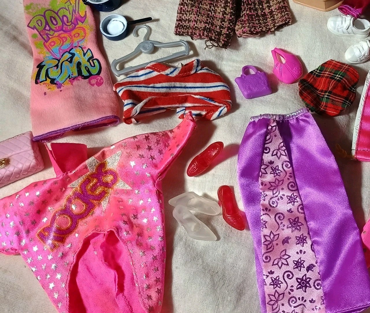 Vintage Barbie Rockers Ken Skipper Doll Clothing Lot  & Accessories  