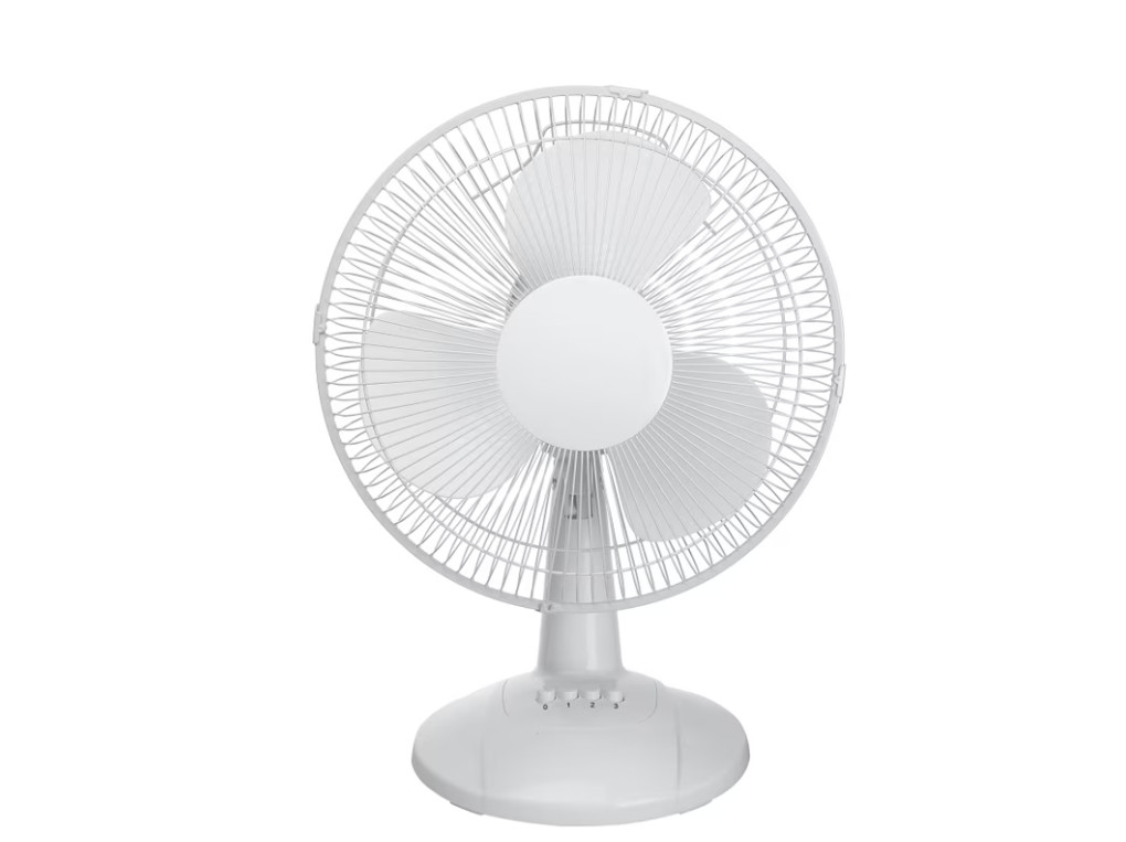 Mainstays 12-Inch White Table Fan with Adjustable Speeds and Oscillation Mainstays 12-Inch White Table Fan with Adjustable Speeds and Oscillation