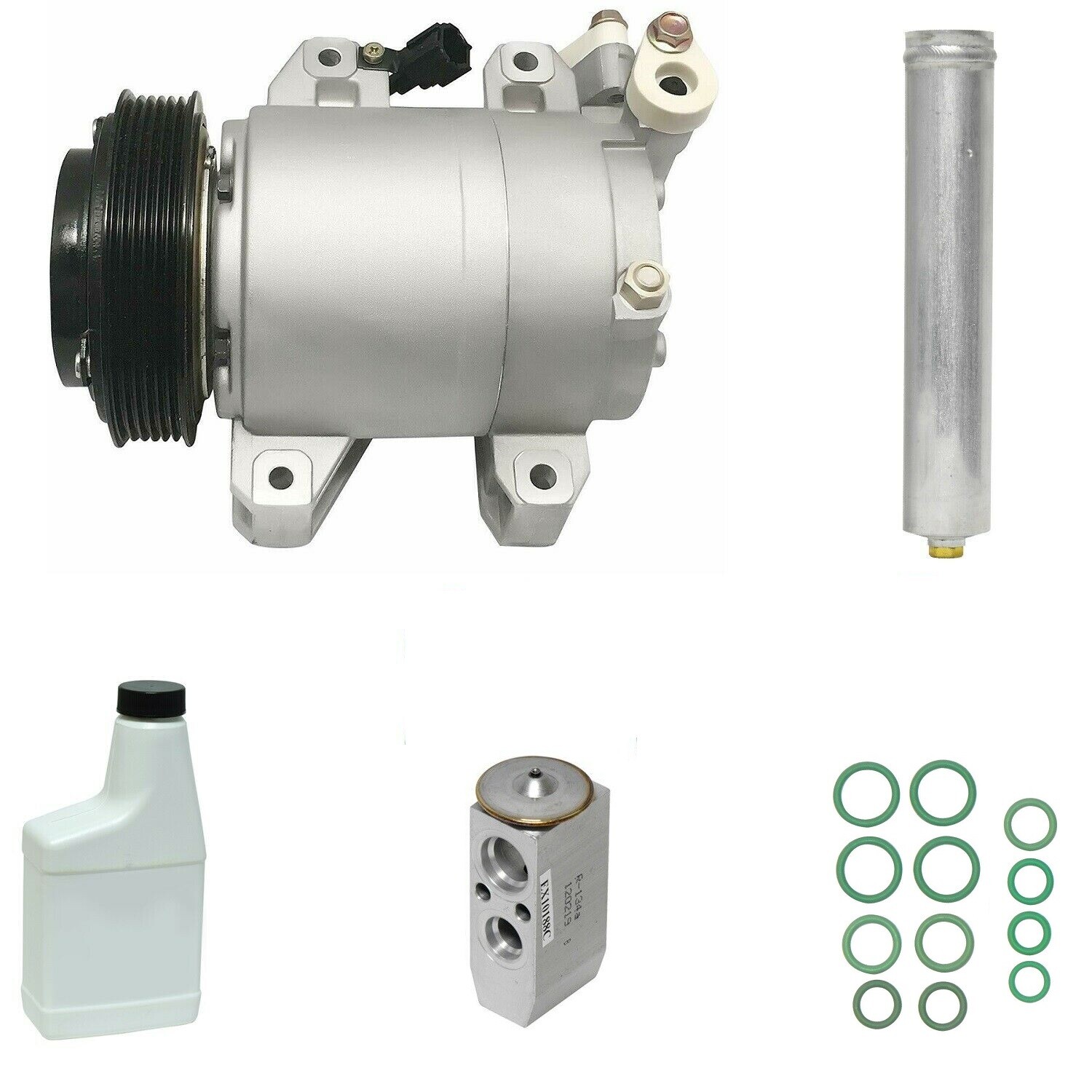 RYC Remanufactured Complete AC Compressor Kit A047 (EG461)