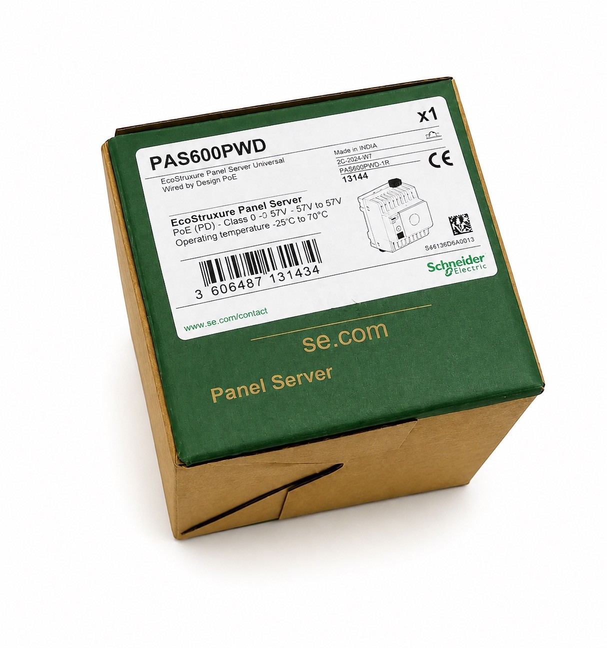 SCHNEIDER ELECTRIC PAS600PWD PoE ECOSTRUXURE PANEL SERVER GATEWAY