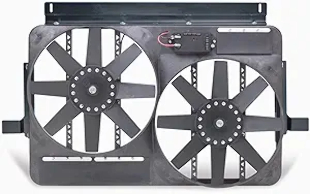 Flex-A-Lite 105398 (292) Direct-Fit Dual 13 1/2-Inch Electric Cooling Fan System