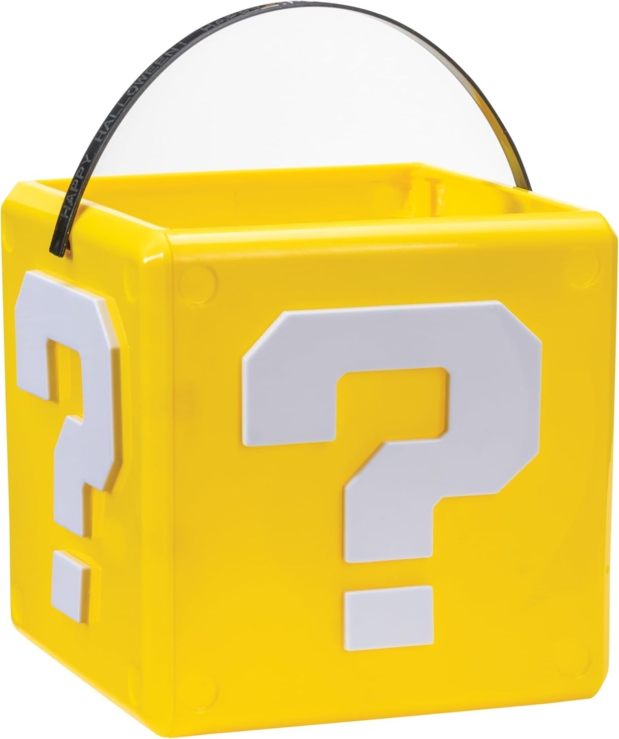 Disguise Super Mario Bros Treat Pail, Yellow Question Mystery Block Candy Bucket