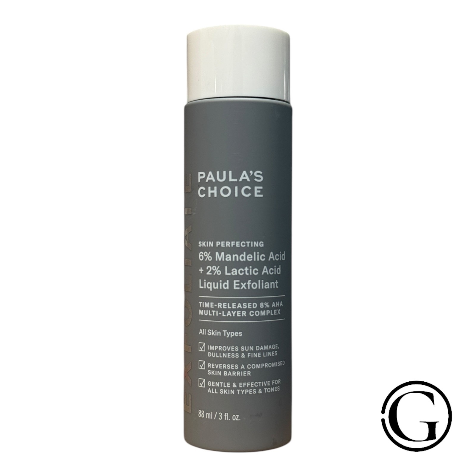 PAULA\'S CHOICE 6% MANDELIC ACID + 2% LACTIC ACID LIQUID EXFOLIANT 3 OZ SEALED